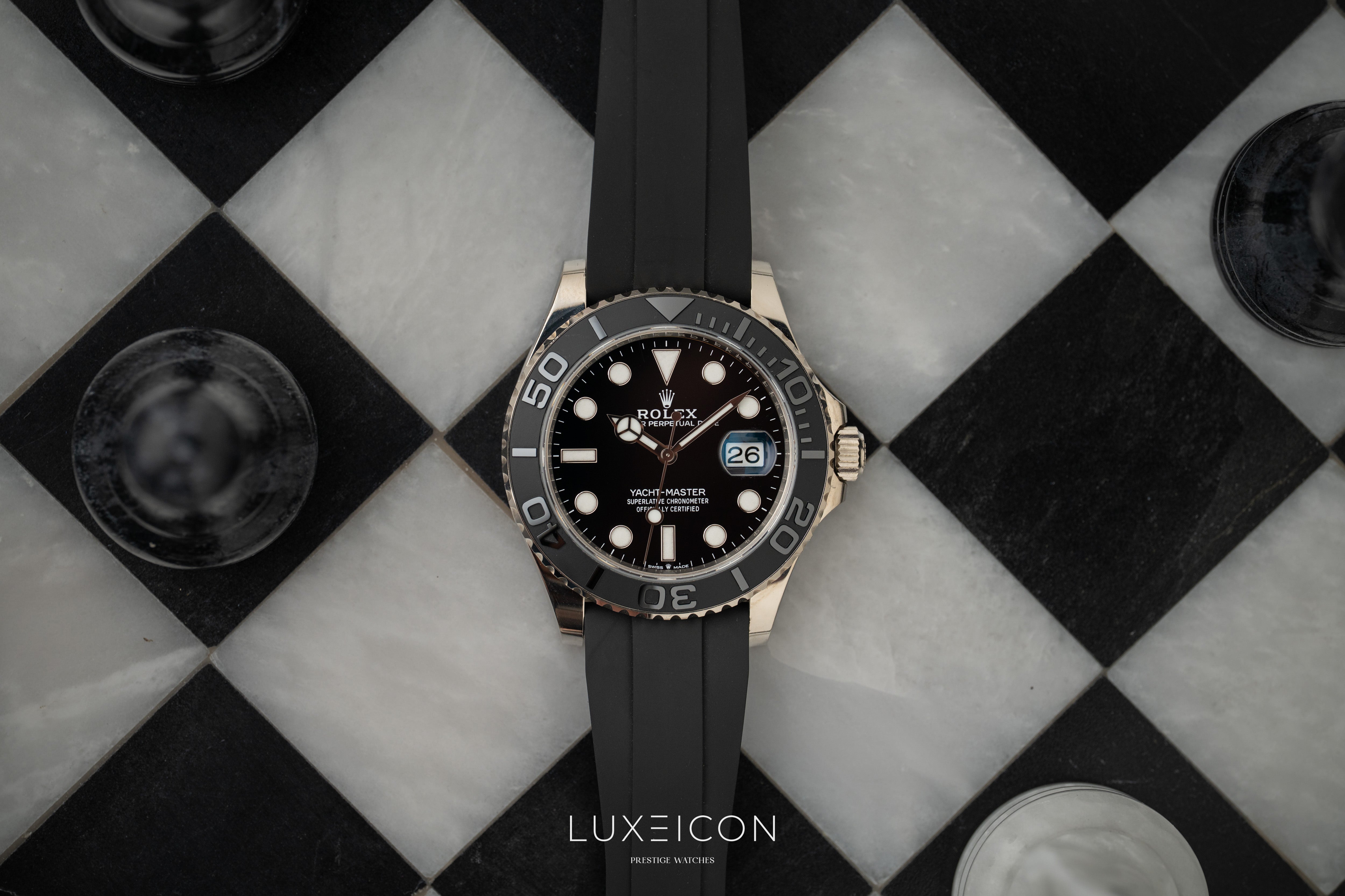 Rolex Yacht-Master 42 Black Ceramic Bezel White Gold Black Dial 226659 2025