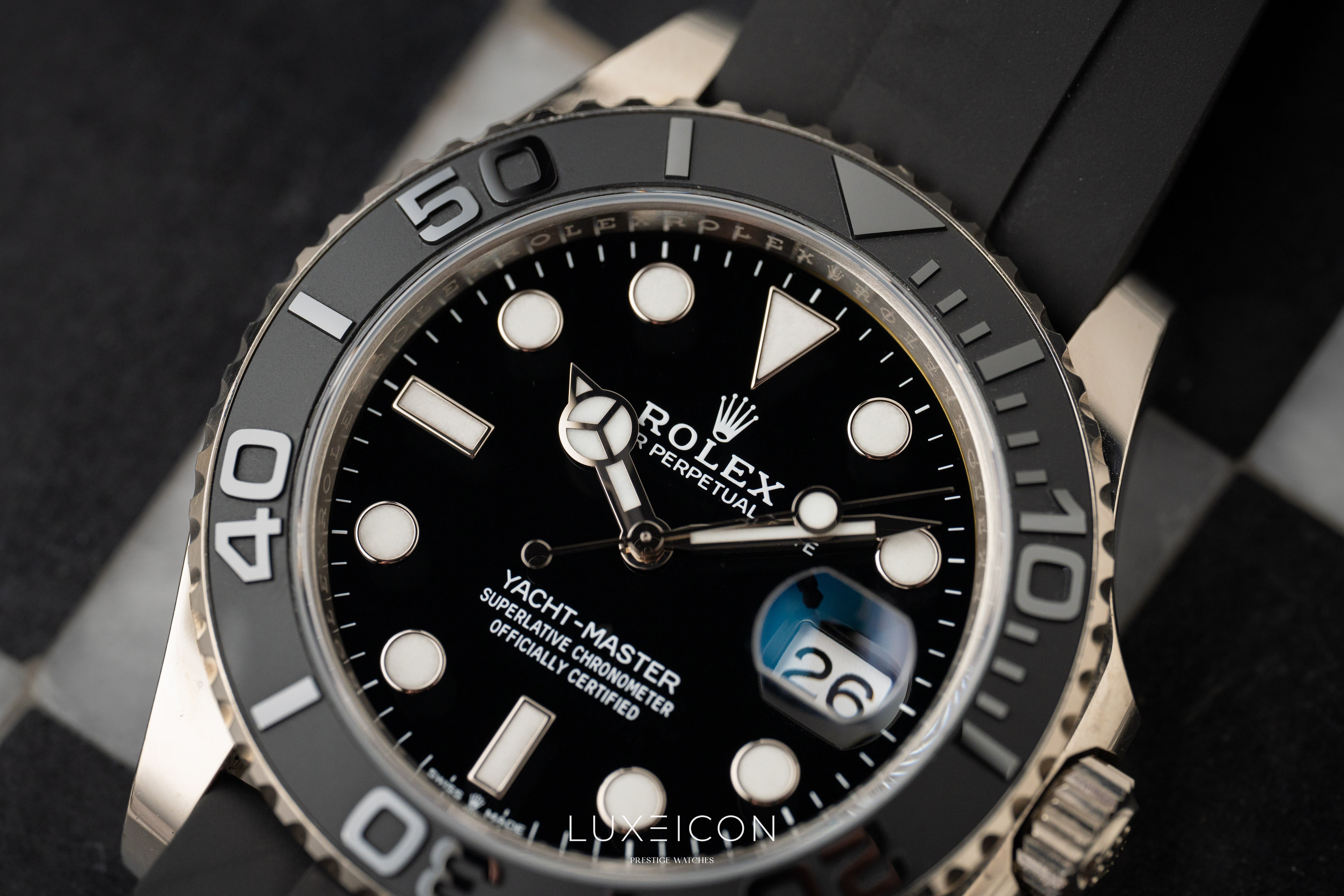 Rolex Yacht-Master 42 Black Ceramic Bezel White Gold Black Dial 226659 2025