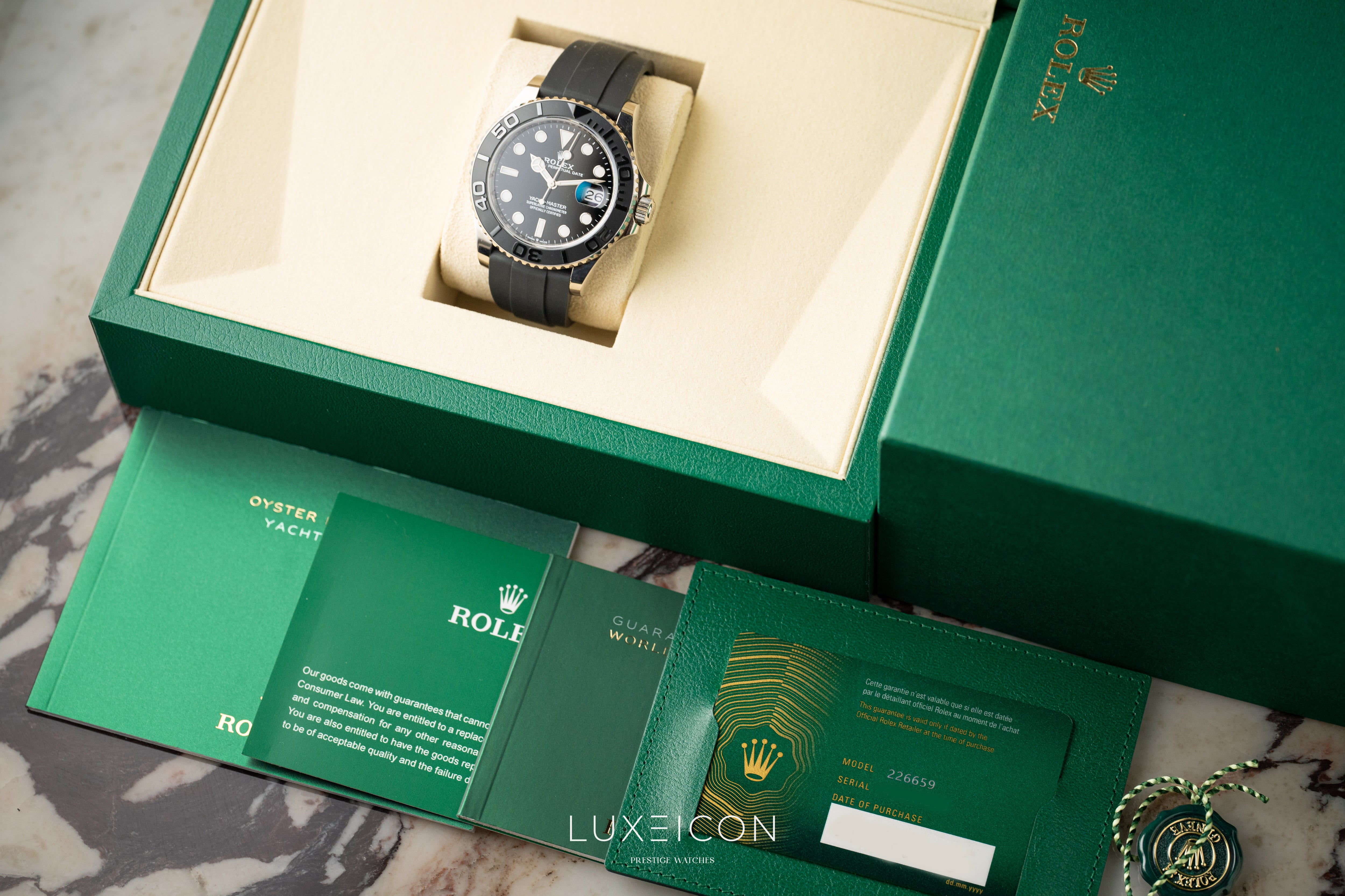 Rolex Yacht-Master 42 Black Ceramic Bezel White Gold Black Dial 226659 2025