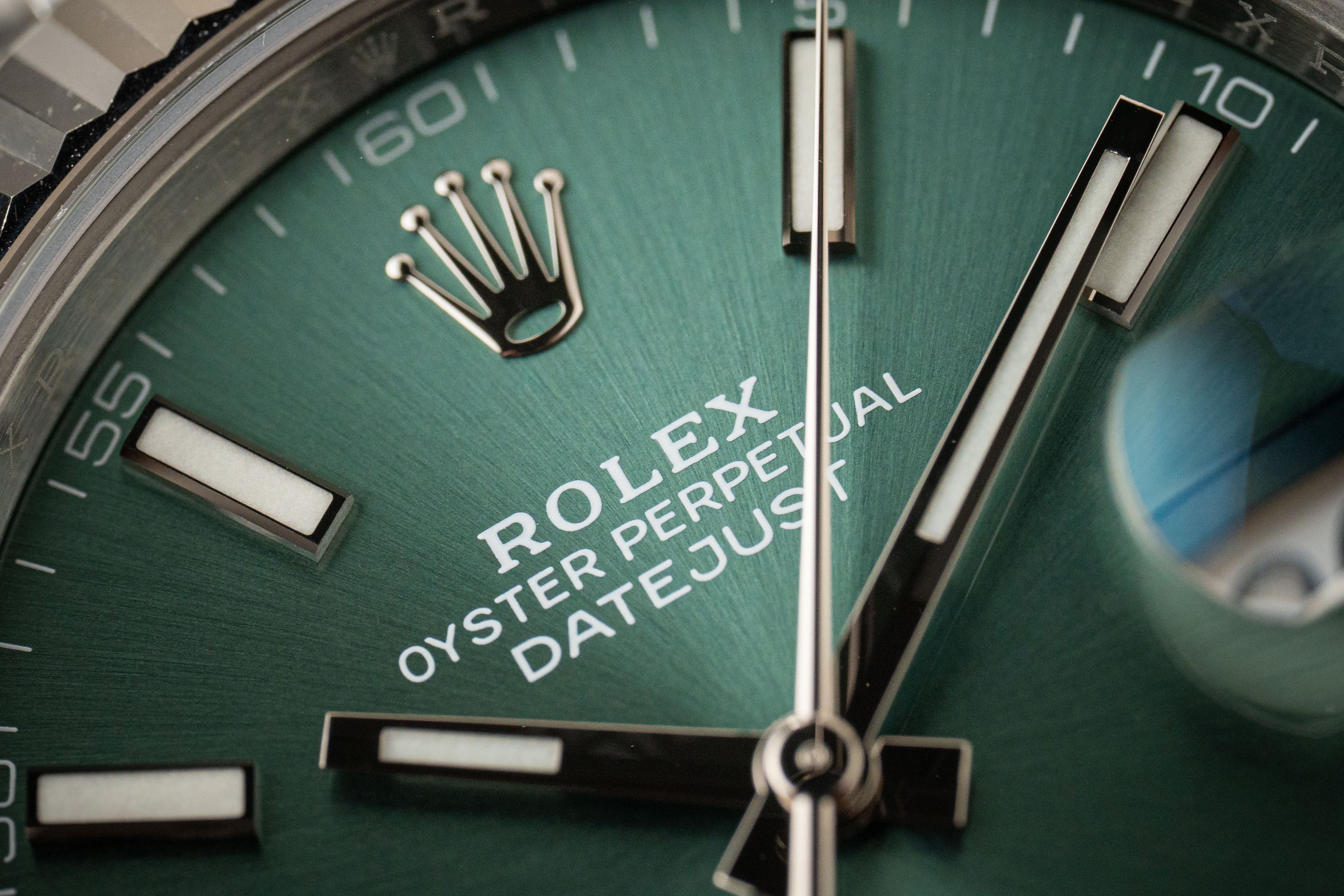Rolex Datejust 41 126334 Mint Green Dial White Gold Fluted Bezel Jubilee 2022