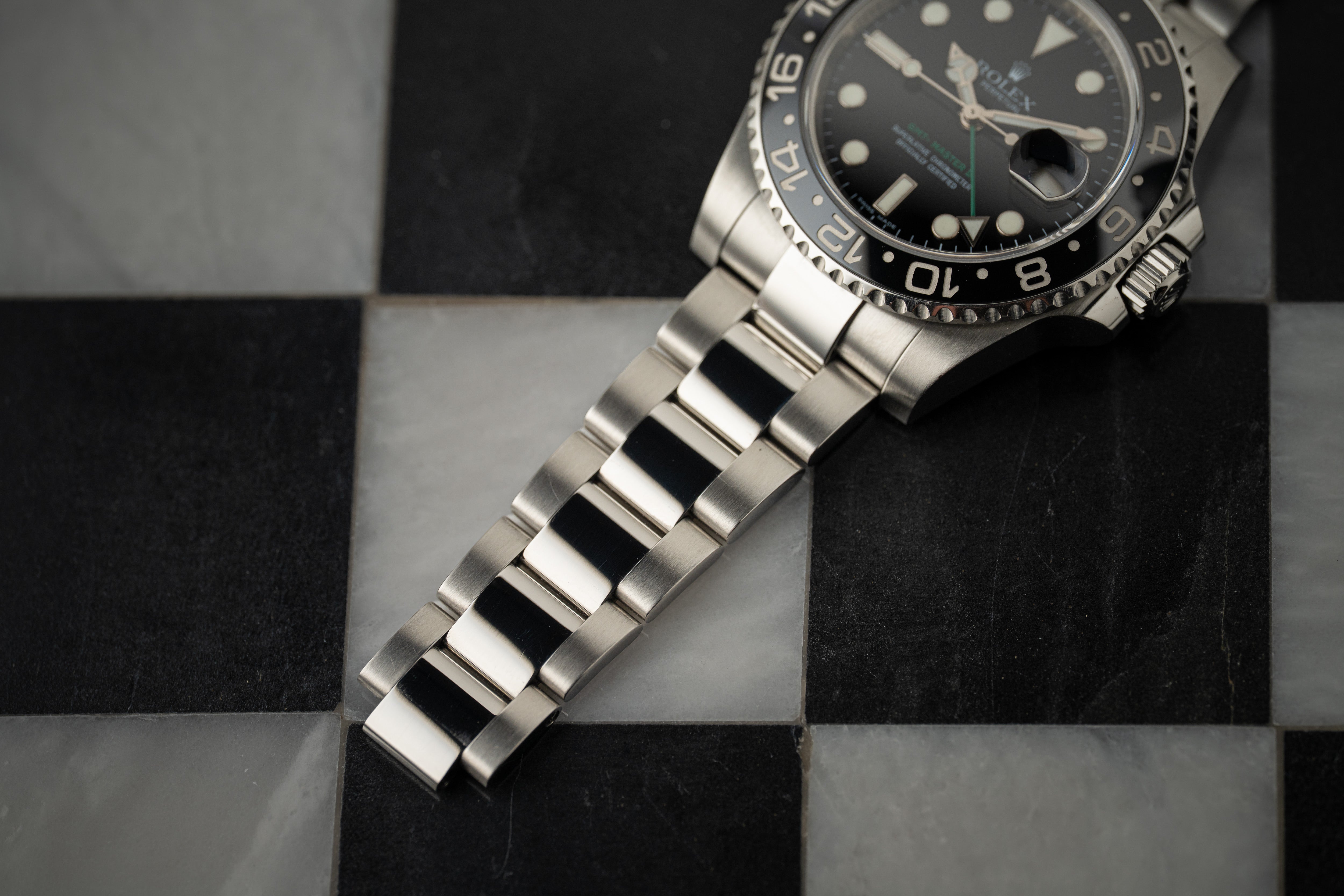 Rolex GMT-Master II 40mm Black Ceramic Date Stainless Green arrow 116710LN
