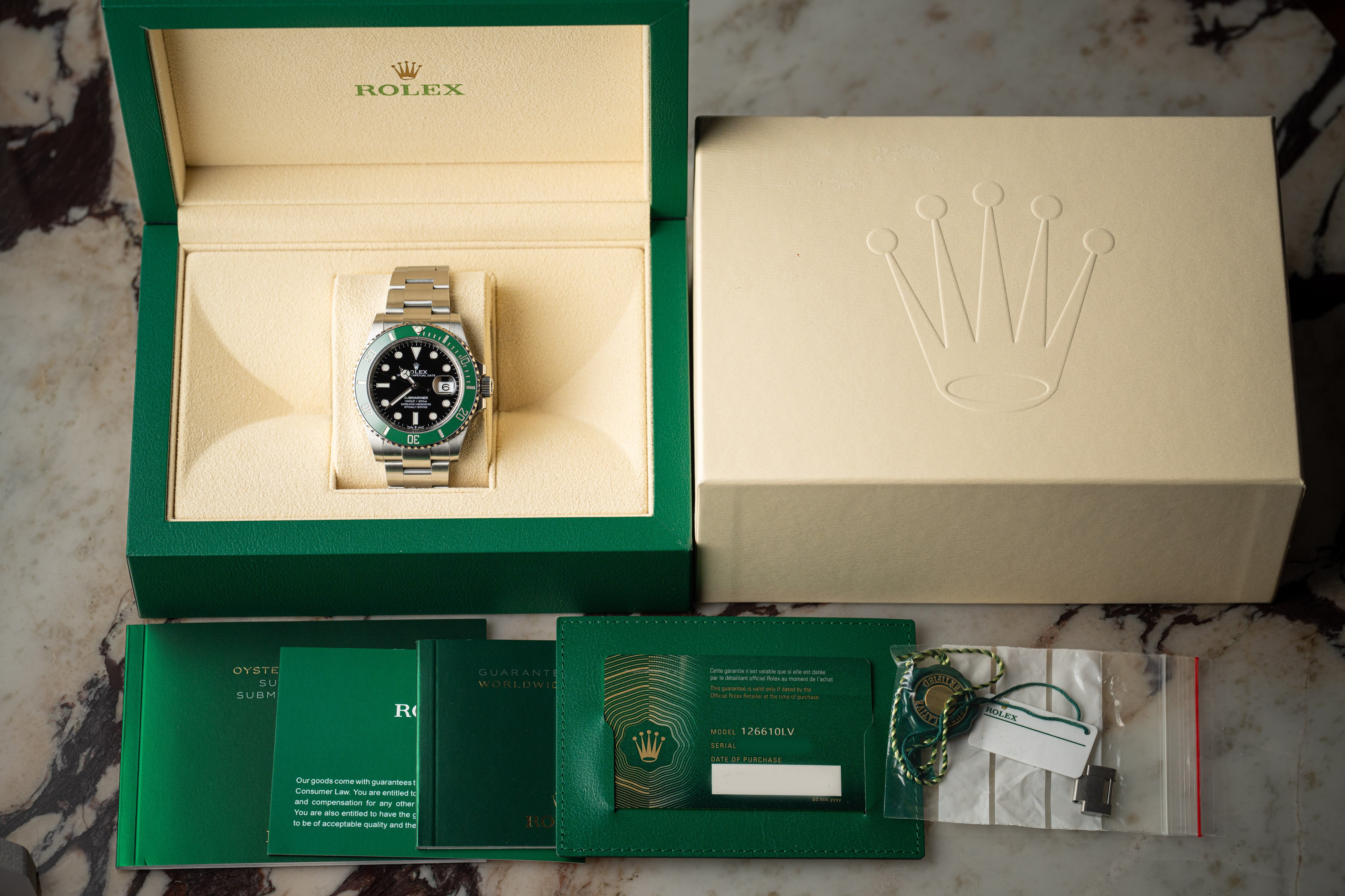 Rolex Submariner Date Starbucks Green Ceramic Bezel 126610LV 41mm Steel 2021