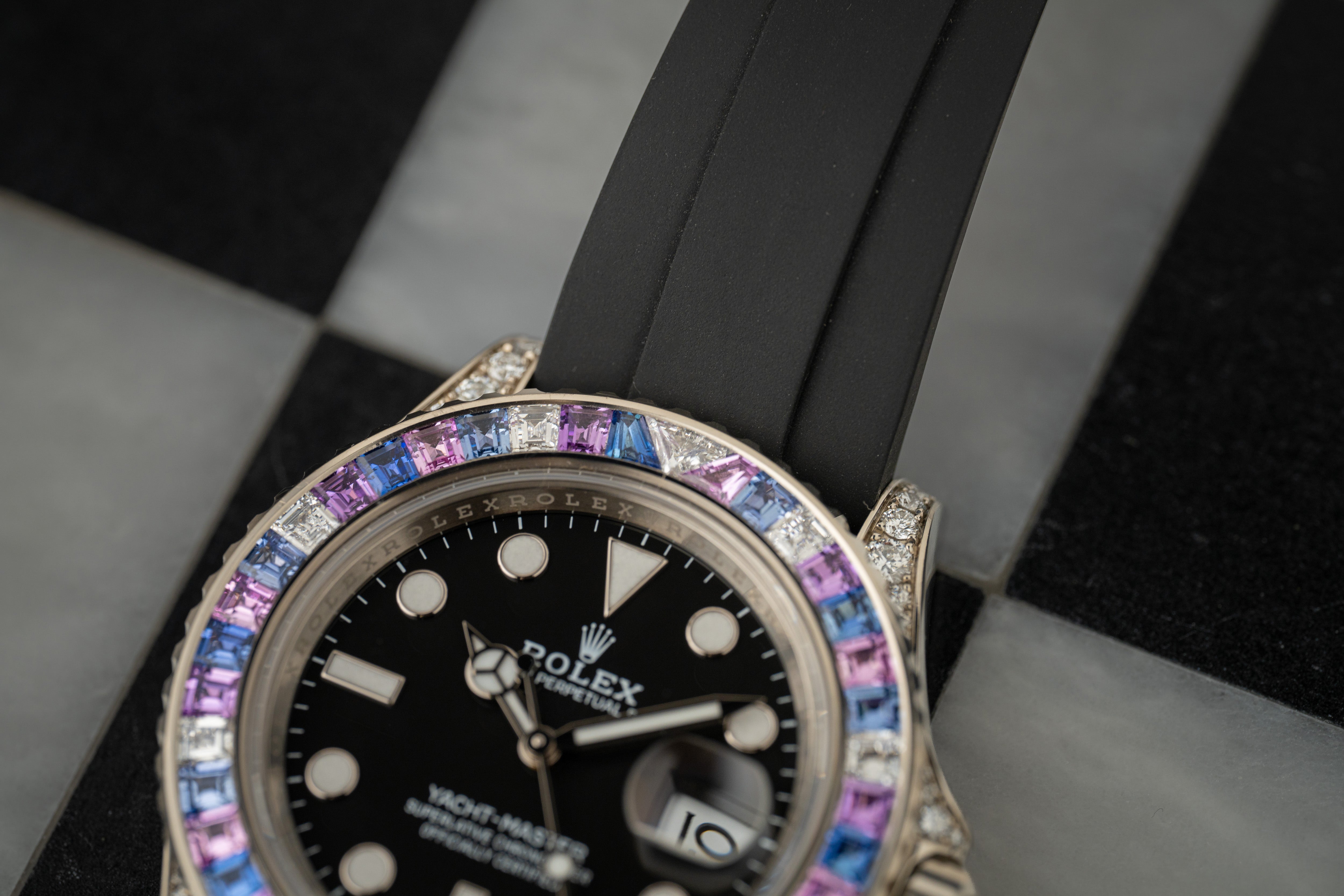 Rolex Yacht-Master Off-Catalog Special Edition Cotton Candy 126679SABR White Gold