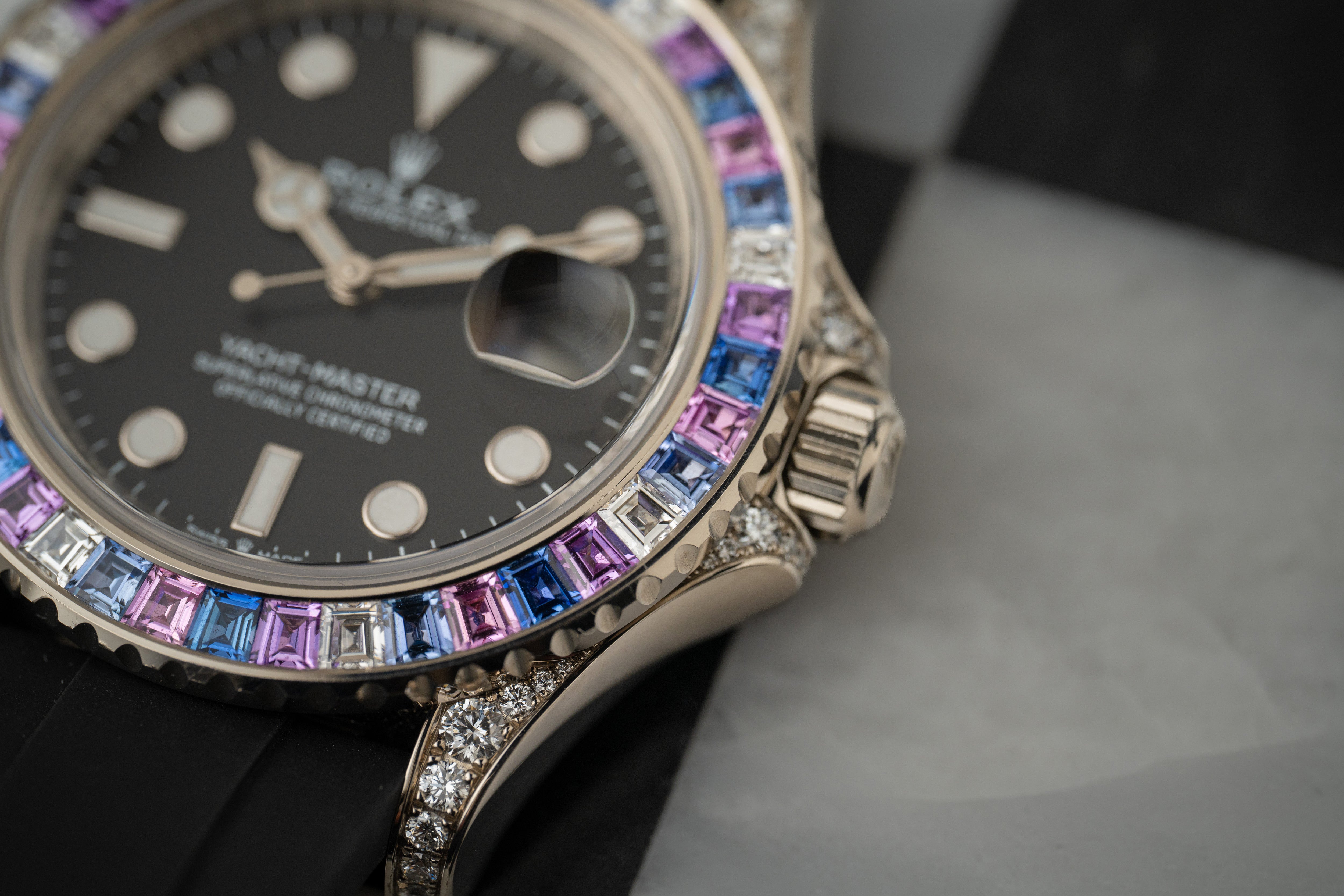 Rolex Yacht-Master Off-Catalog Special Edition Cotton Candy 126679SABR White Gold