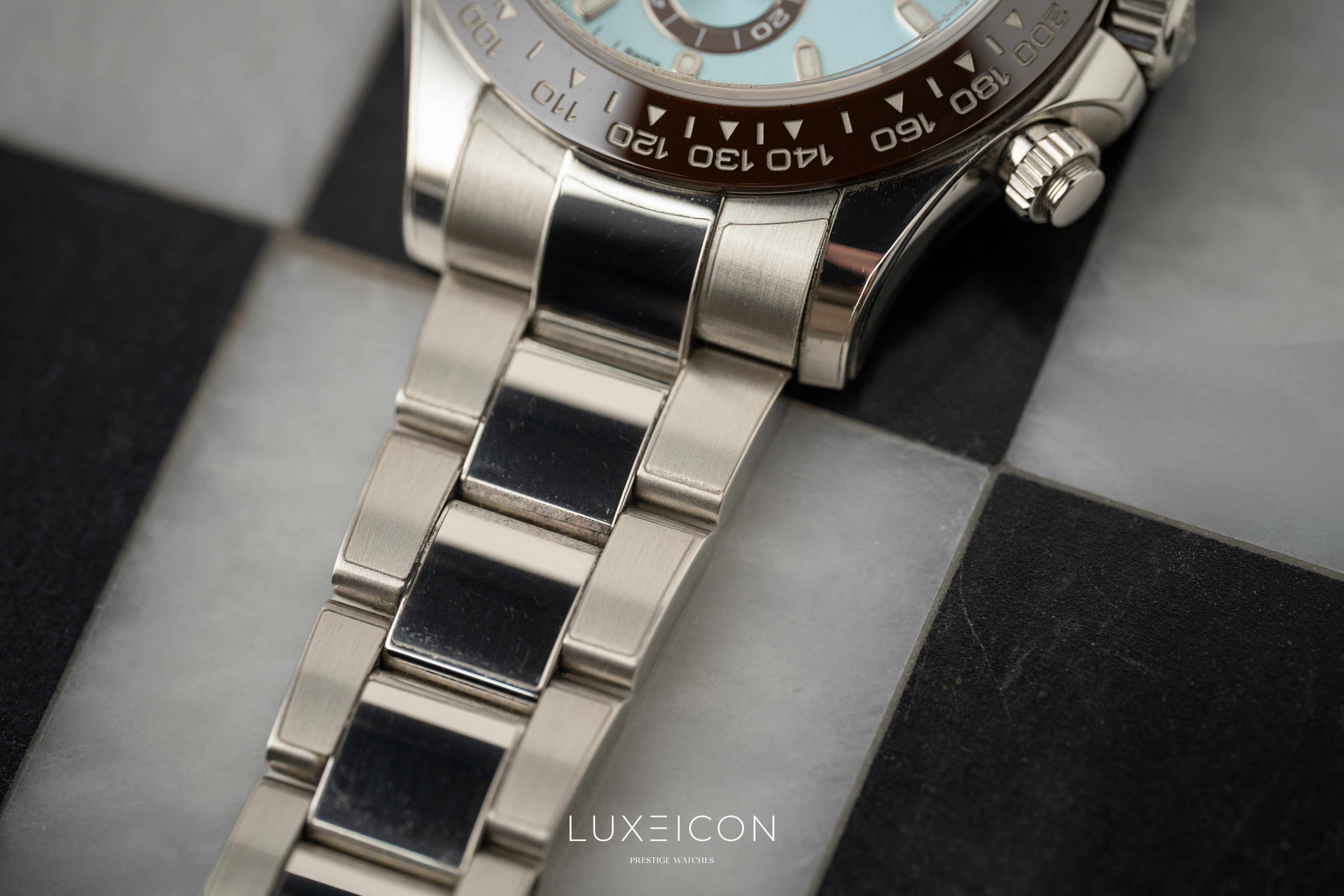 Rolex Cosmograph Daytona Platinum Ice Blue Index Dial 40mm 116506 2021
