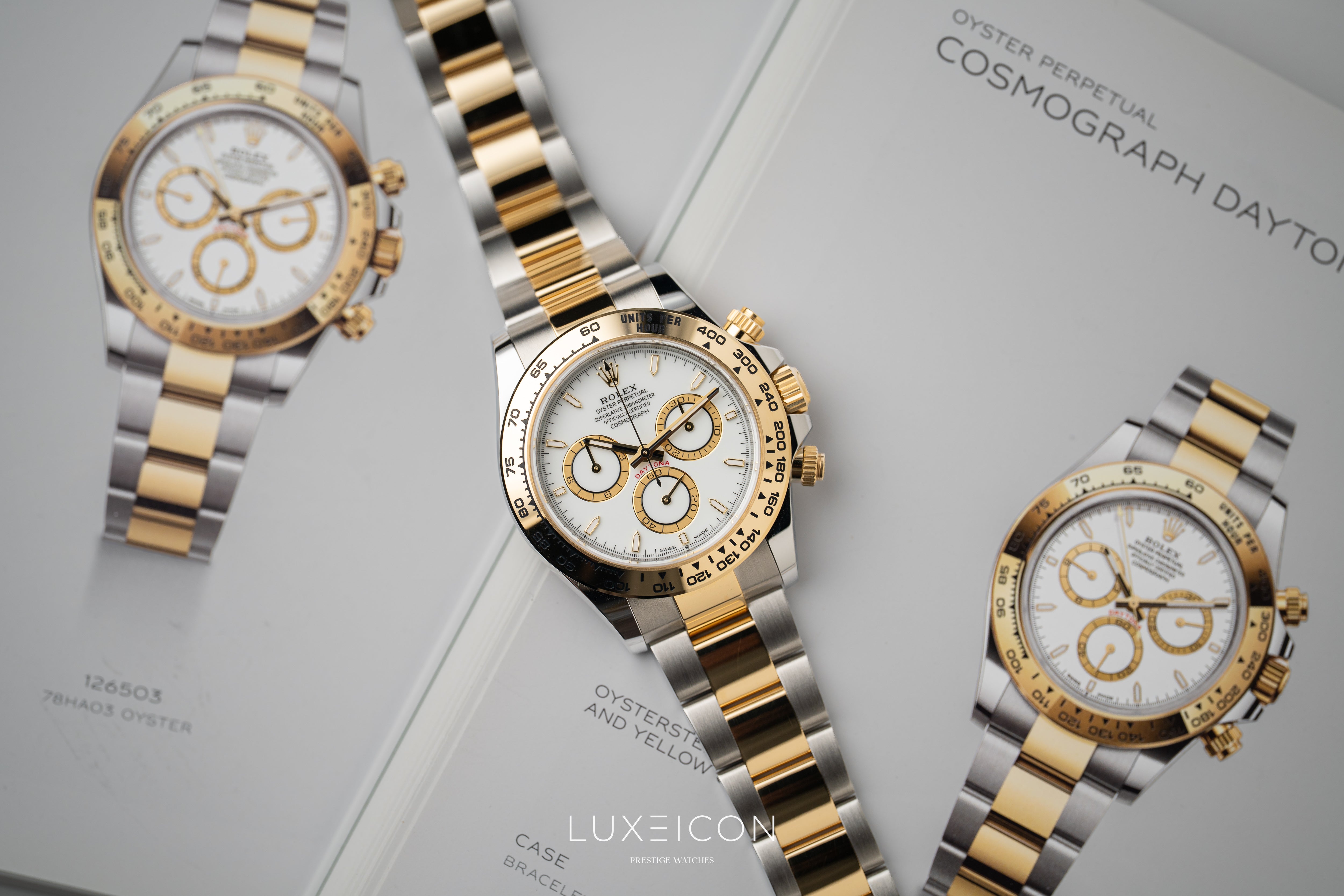 Rolex Daytona Cosmograph 126503 Two Tone Yellow Gold Steel White Dial 2026
