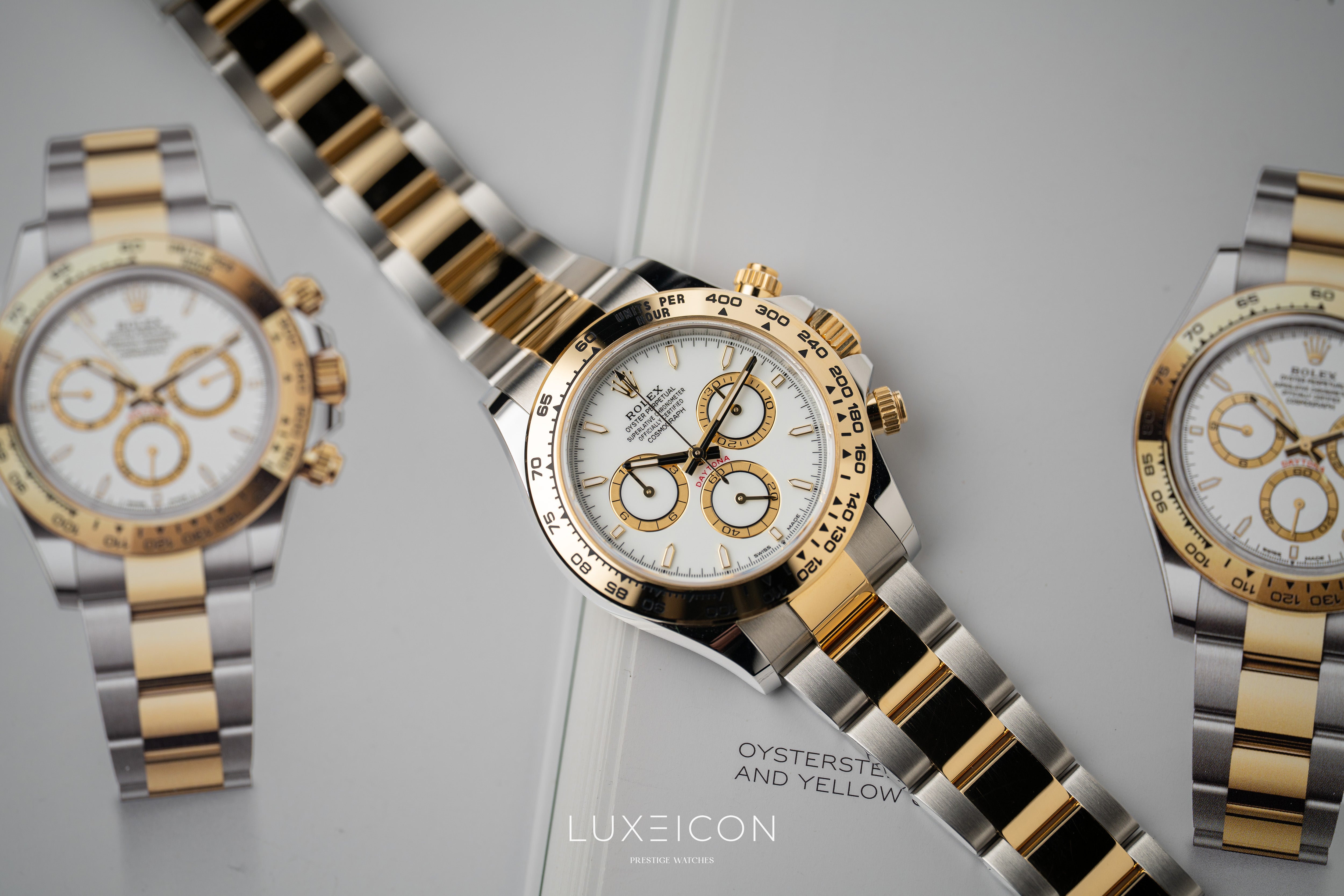 Rolex Daytona Cosmograph 126503 Two Tone Yellow Gold Steel White Dial 2026