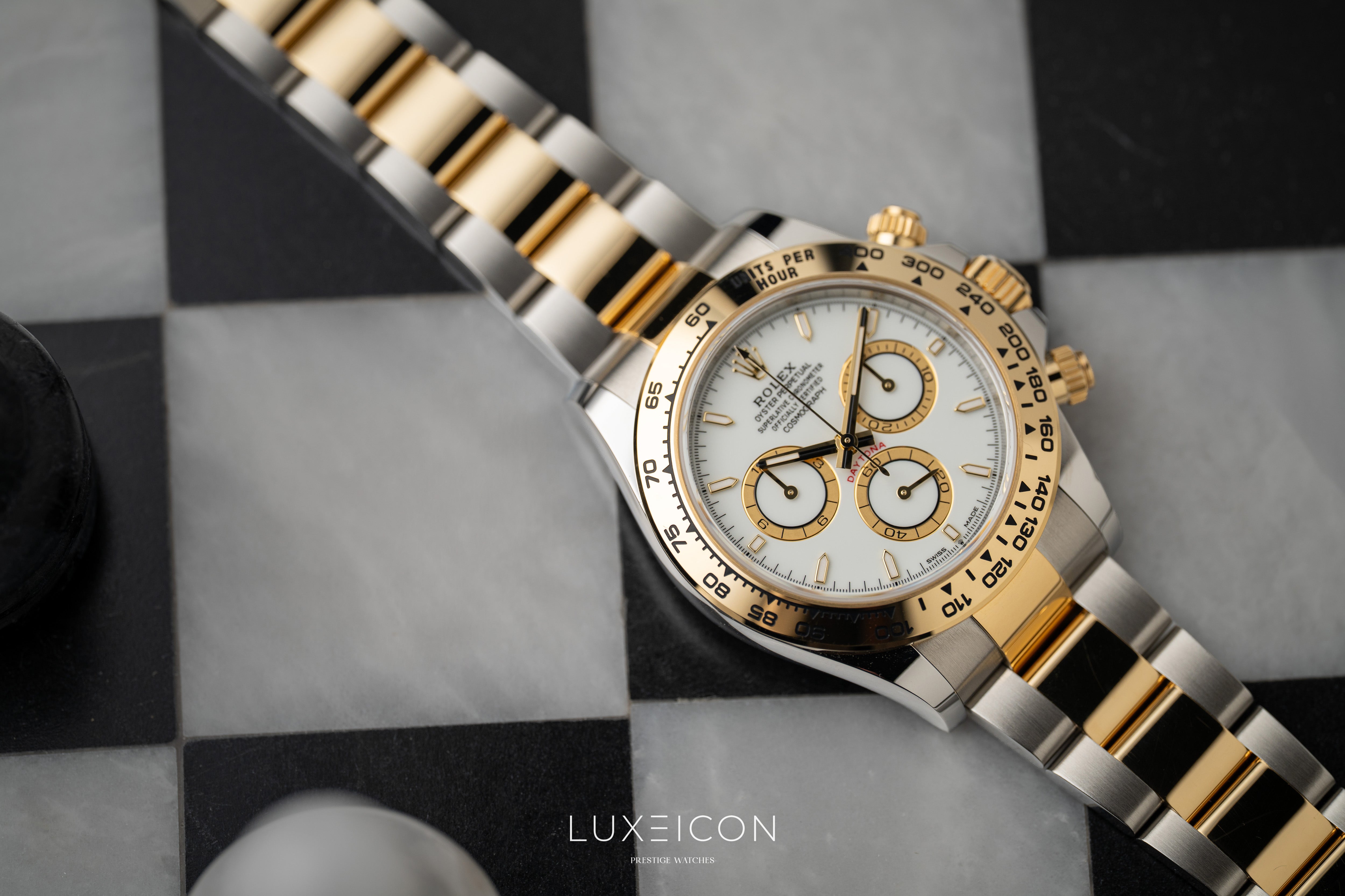 Rolex Daytona Cosmograph 126503 Two Tone Yellow Gold Steel White Dial 2026