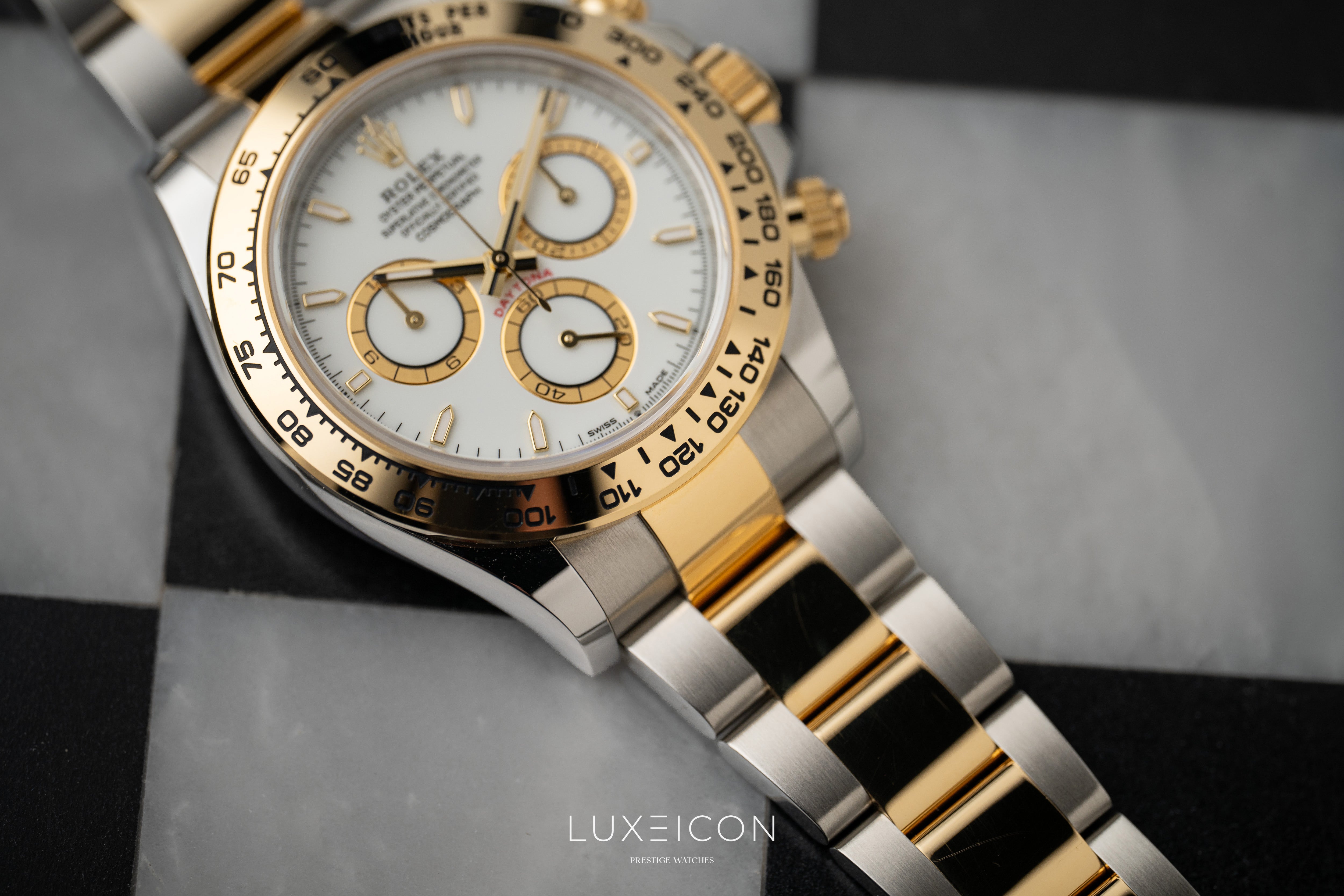 Rolex Daytona Cosmograph 126503 Two Tone Yellow Gold Steel White Dial 2026