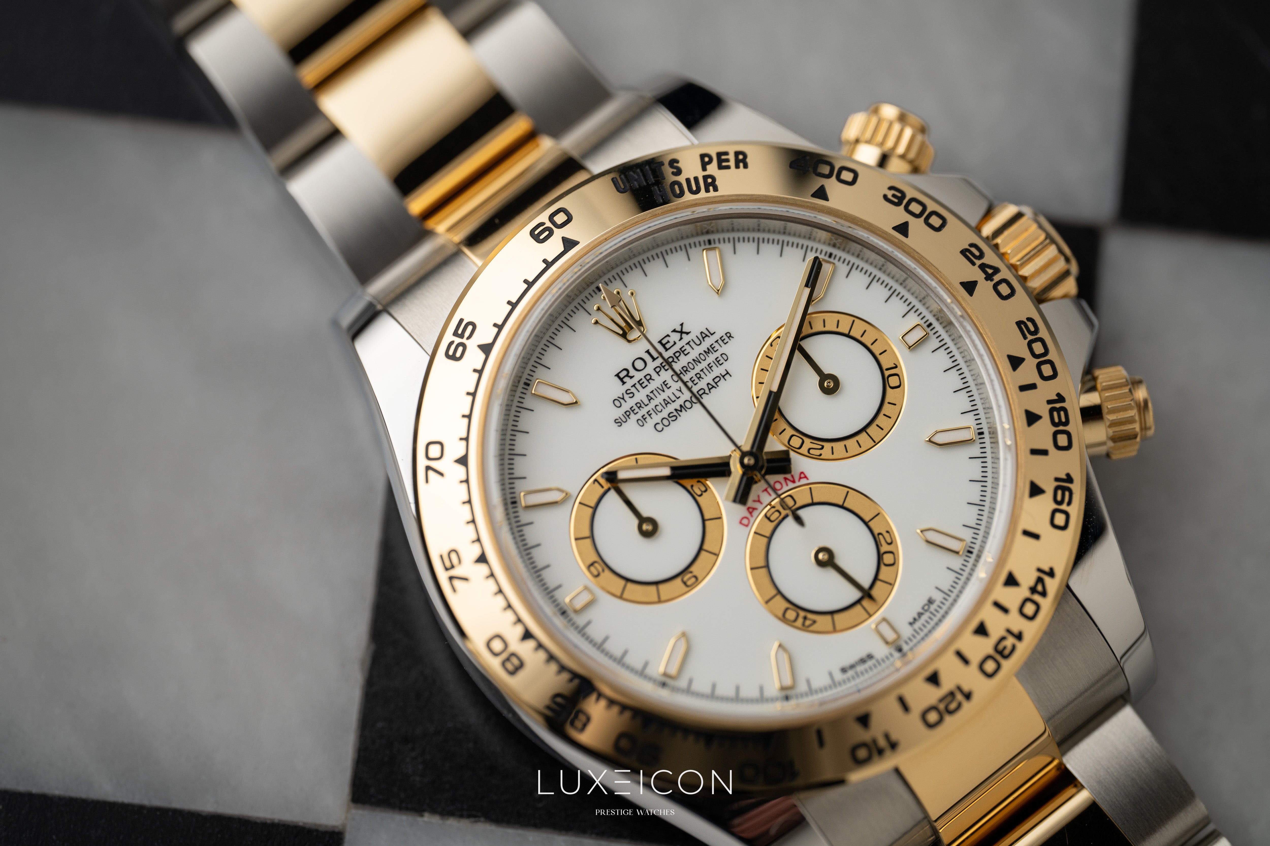 Rolex Daytona Cosmograph 126503 Two Tone Yellow Gold Steel White Dial 2026