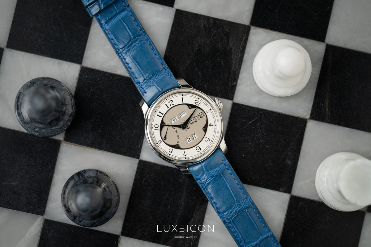 F.P.Journe Octa Quantième Perpétuel Grey Dial 42mm Platinum Perpetual Calendar Clover