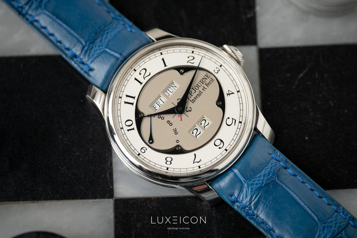 F.P.Journe Octa Quantième Perpétuel Grey Dial 42mm Platinum Perpetual Calendar Clover