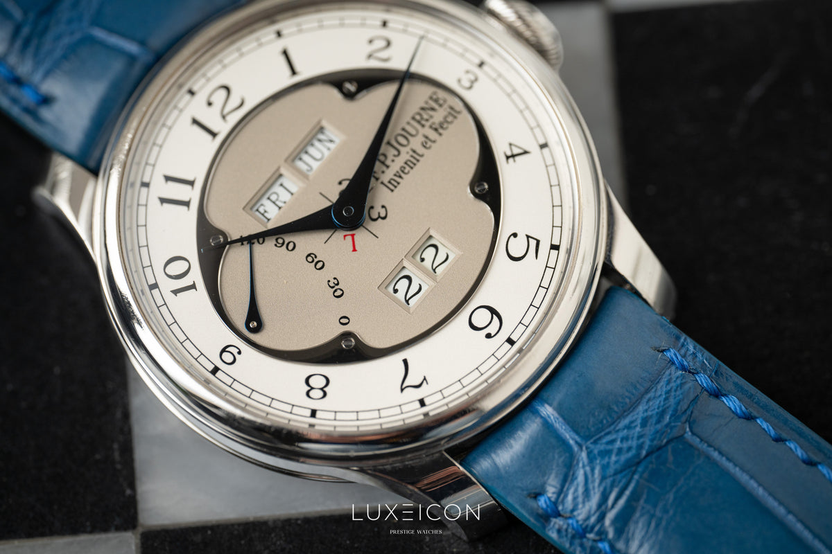 F.P.Journe Octa Quantième Perpétuel Grey Dial 42mm Platinum Perpetual Calendar Clover