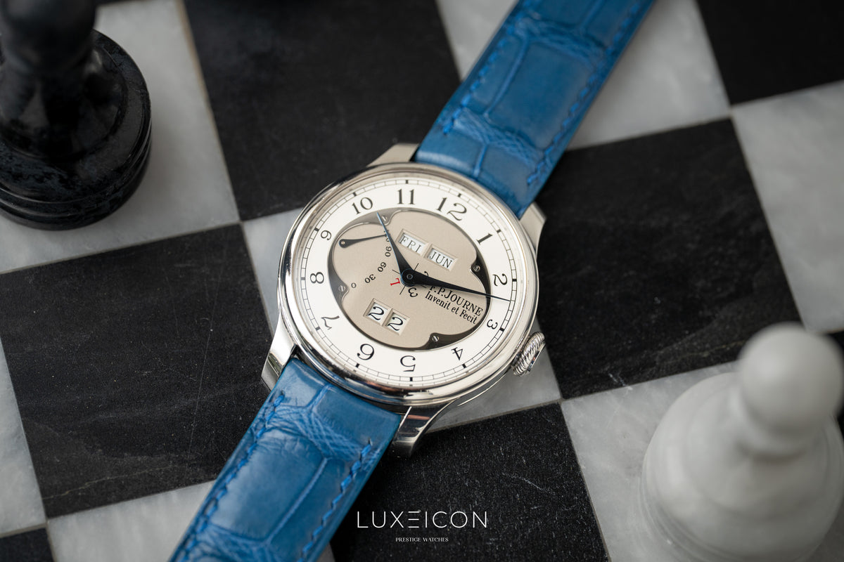 F.P.Journe Octa Quantième Perpétuel Grey Dial 42mm Platinum Perpetual Calendar Clover