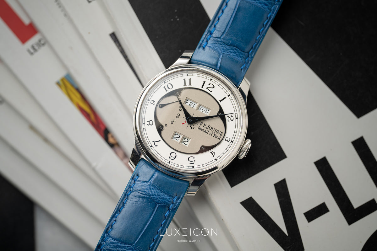 F.P.Journe Octa Quantième Perpétuel Grey Dial 42mm Platinum Perpetual Calendar Clover