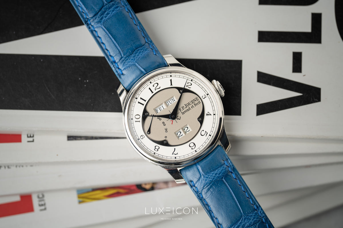 F.P.Journe Octa Quantième Perpétuel Grey Dial 42mm Platinum Perpetual Calendar Clover