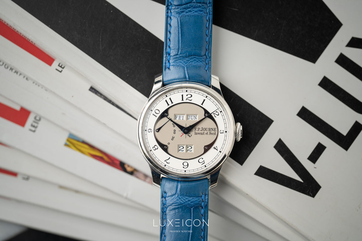 F.P.Journe Octa Quantième Perpétuel Grey Dial 42mm Platinum Perpetual Calendar Clover
