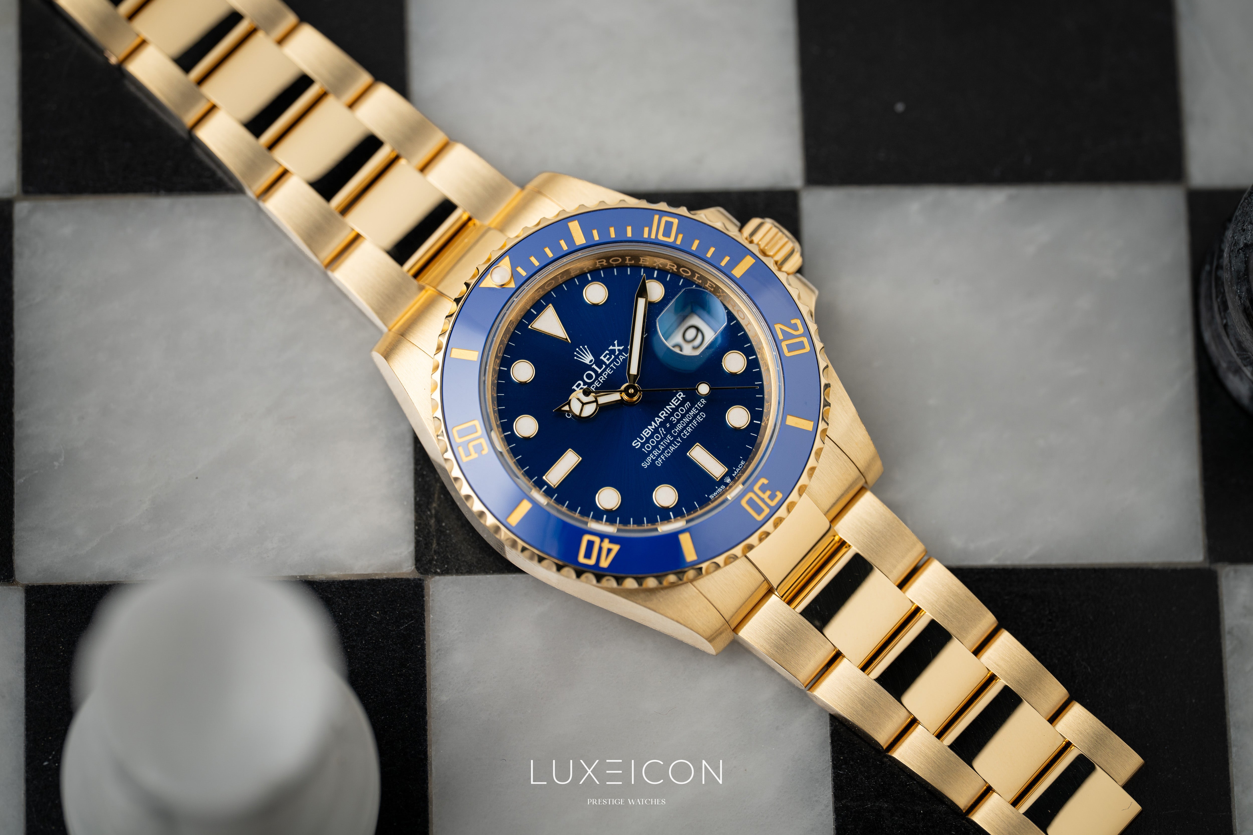 Rolex Submariner Date 41mm Blue Dial 18k Solid Yellow Gold 126618LB 2024