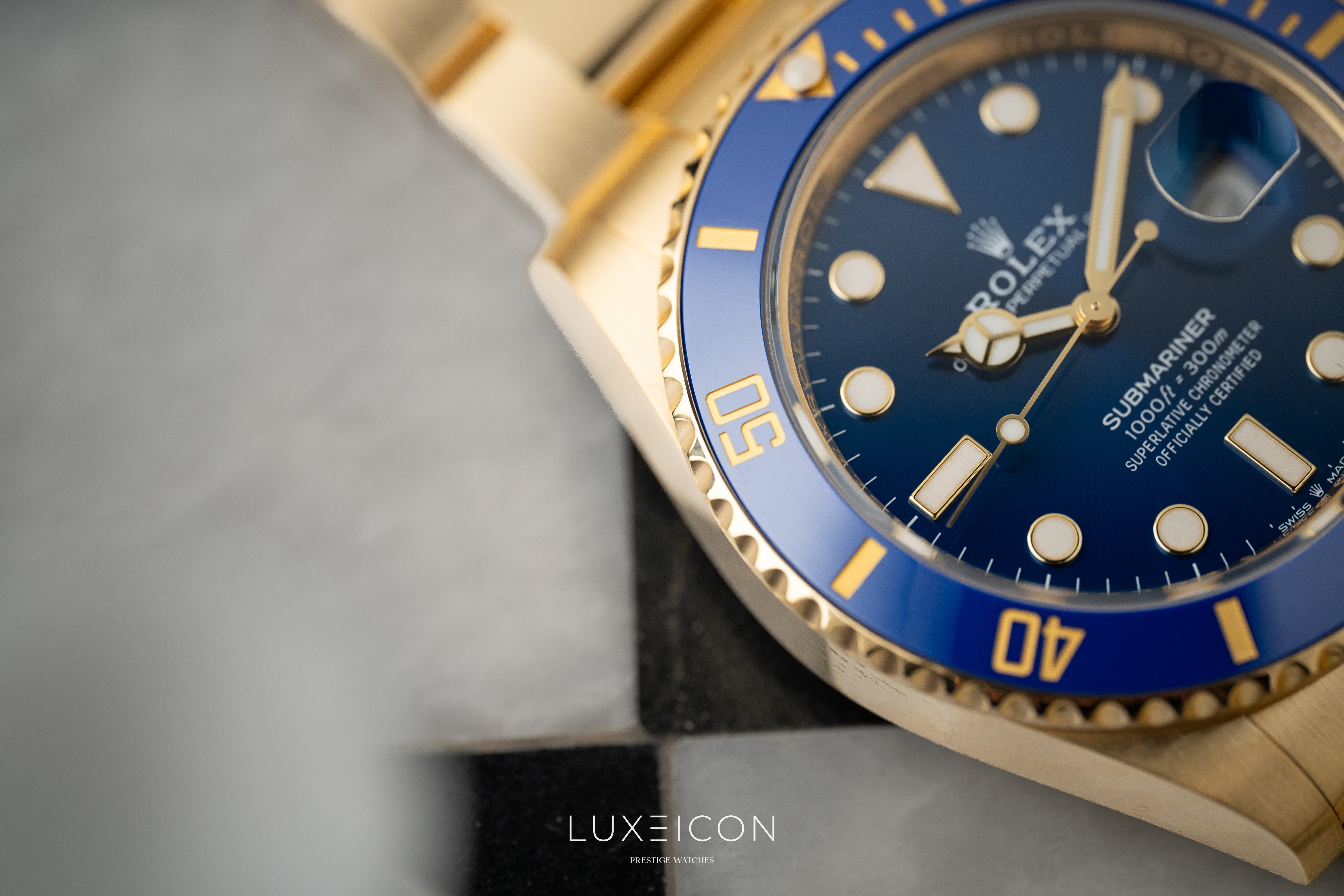 Rolex Submariner Date 41mm Blue Dial 18k Solid Yellow Gold 126618LB 2024