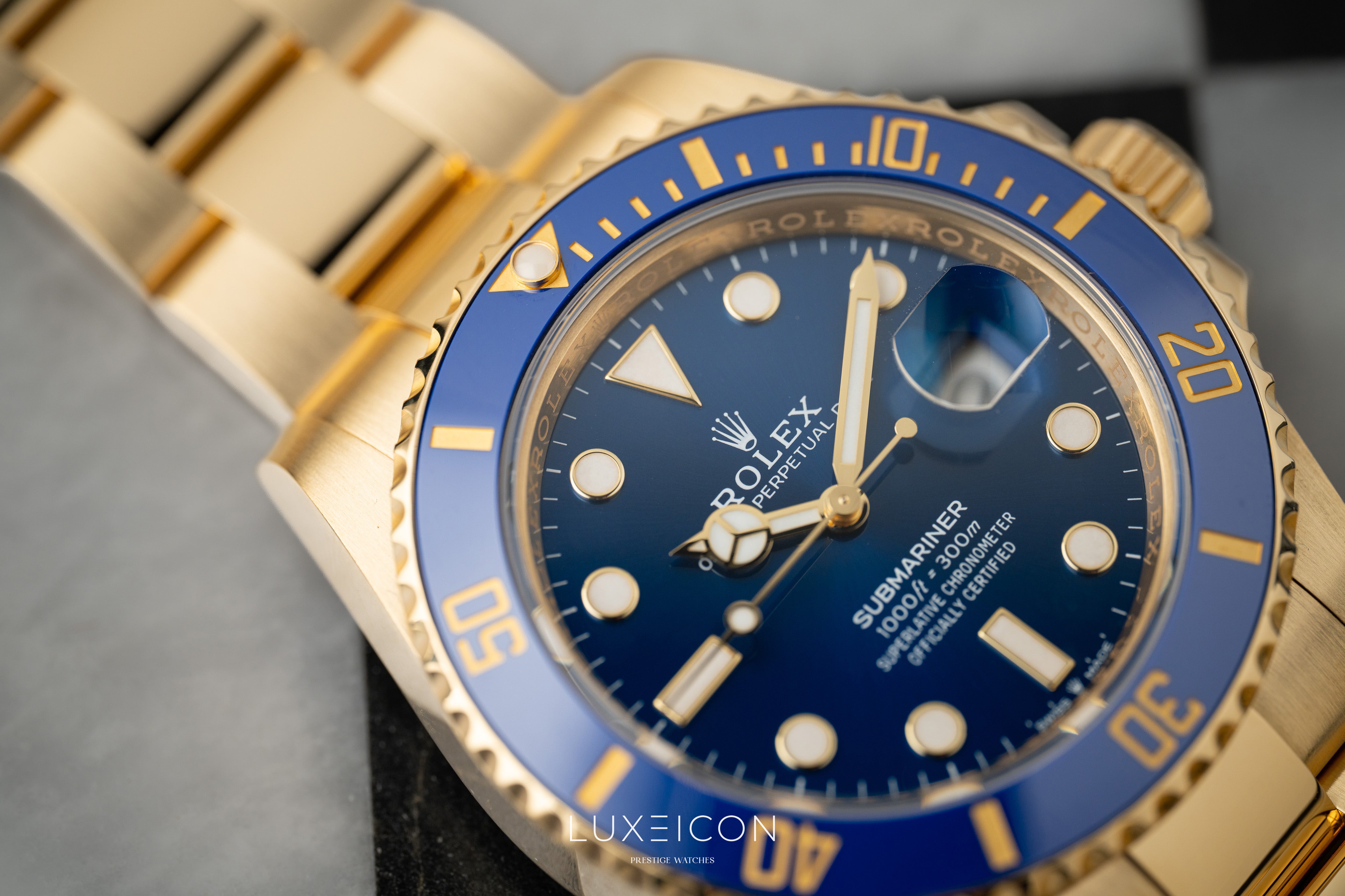 Rolex Submariner Date 41mm Blue Dial 18k Solid Yellow Gold 126618LB 2024