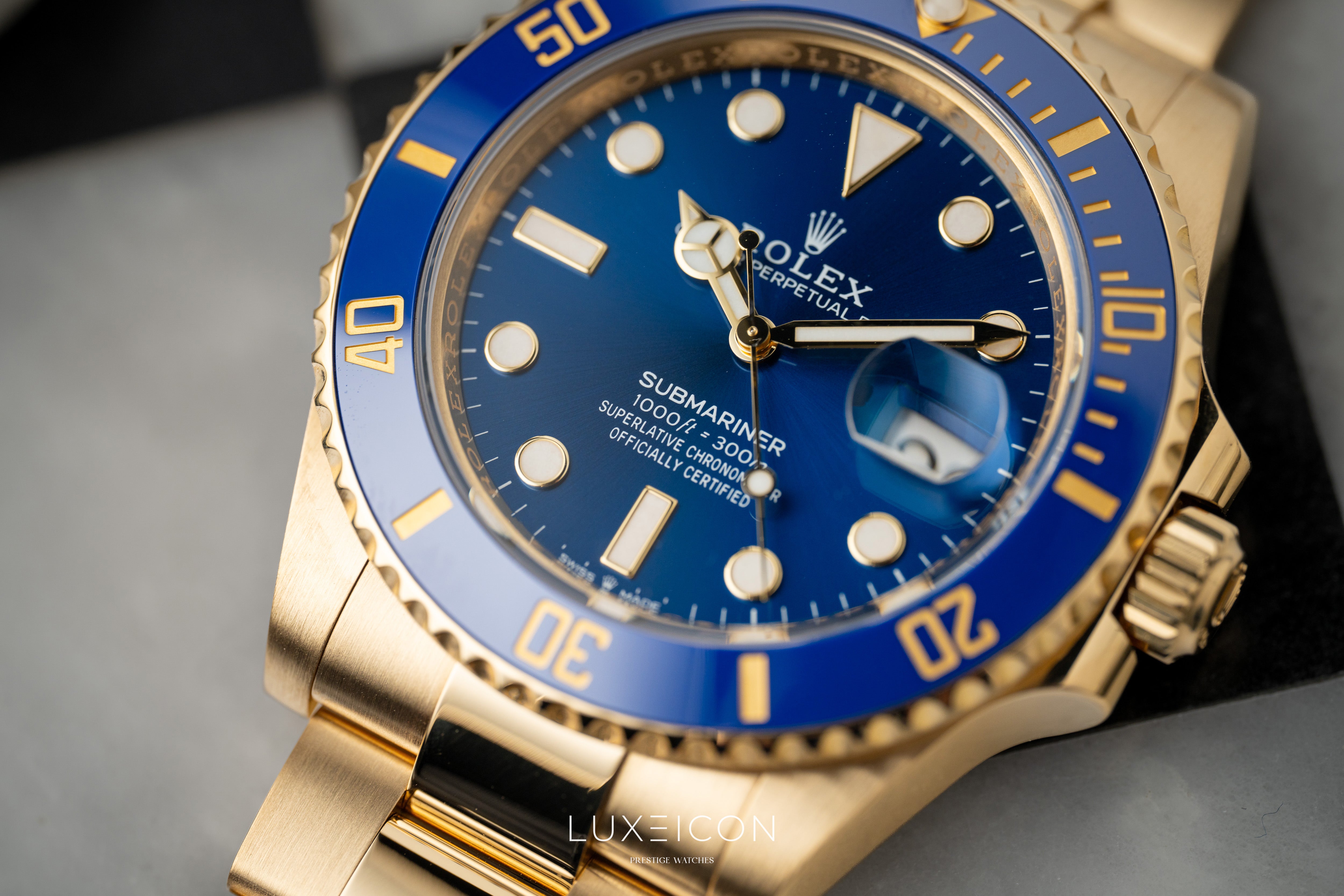 Rolex Submariner Date 41mm Blue Dial 18k Solid Yellow Gold 126618LB 2024