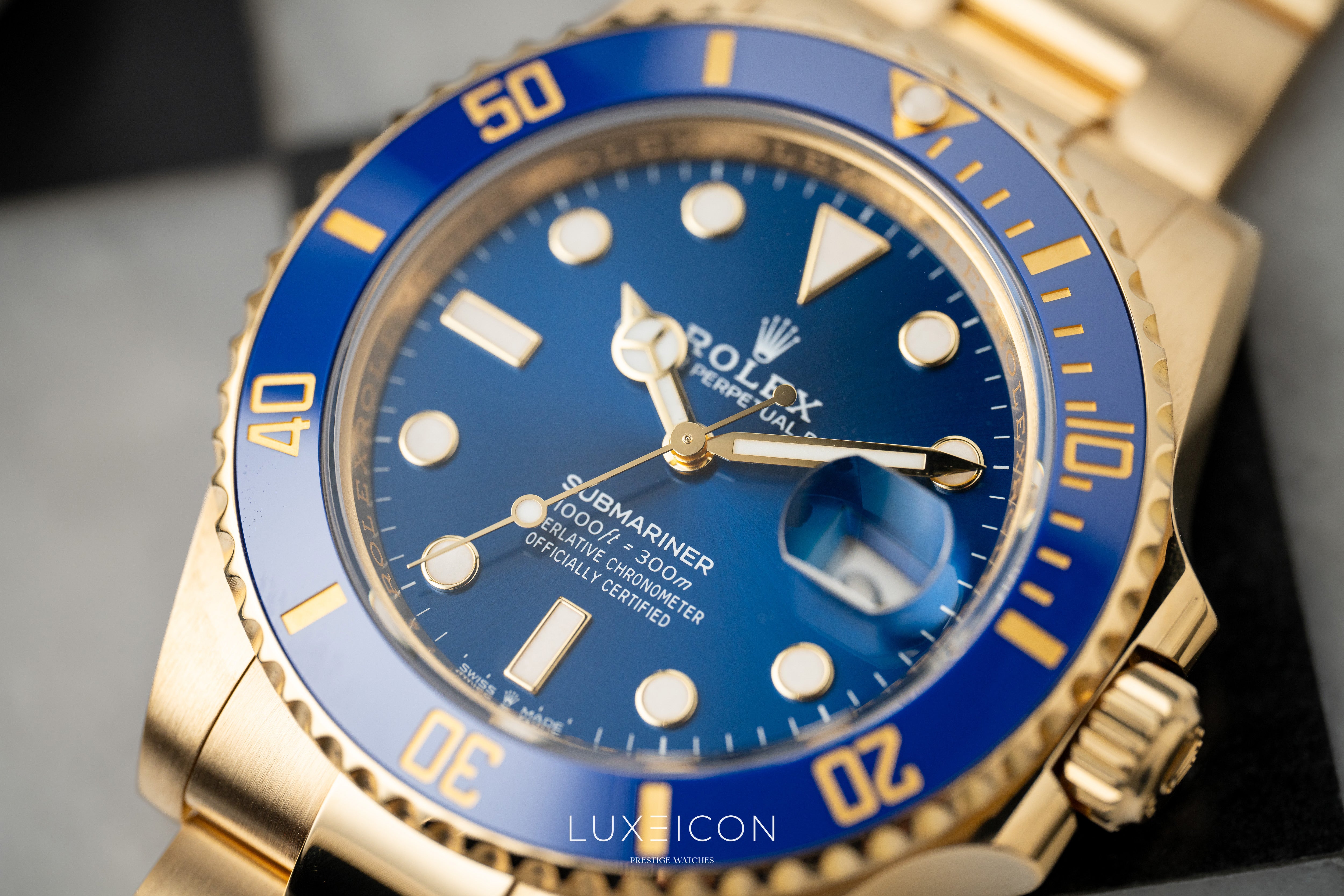 Rolex Submariner Date 41mm Blue Dial 18k Solid Yellow Gold 126618LB 2024