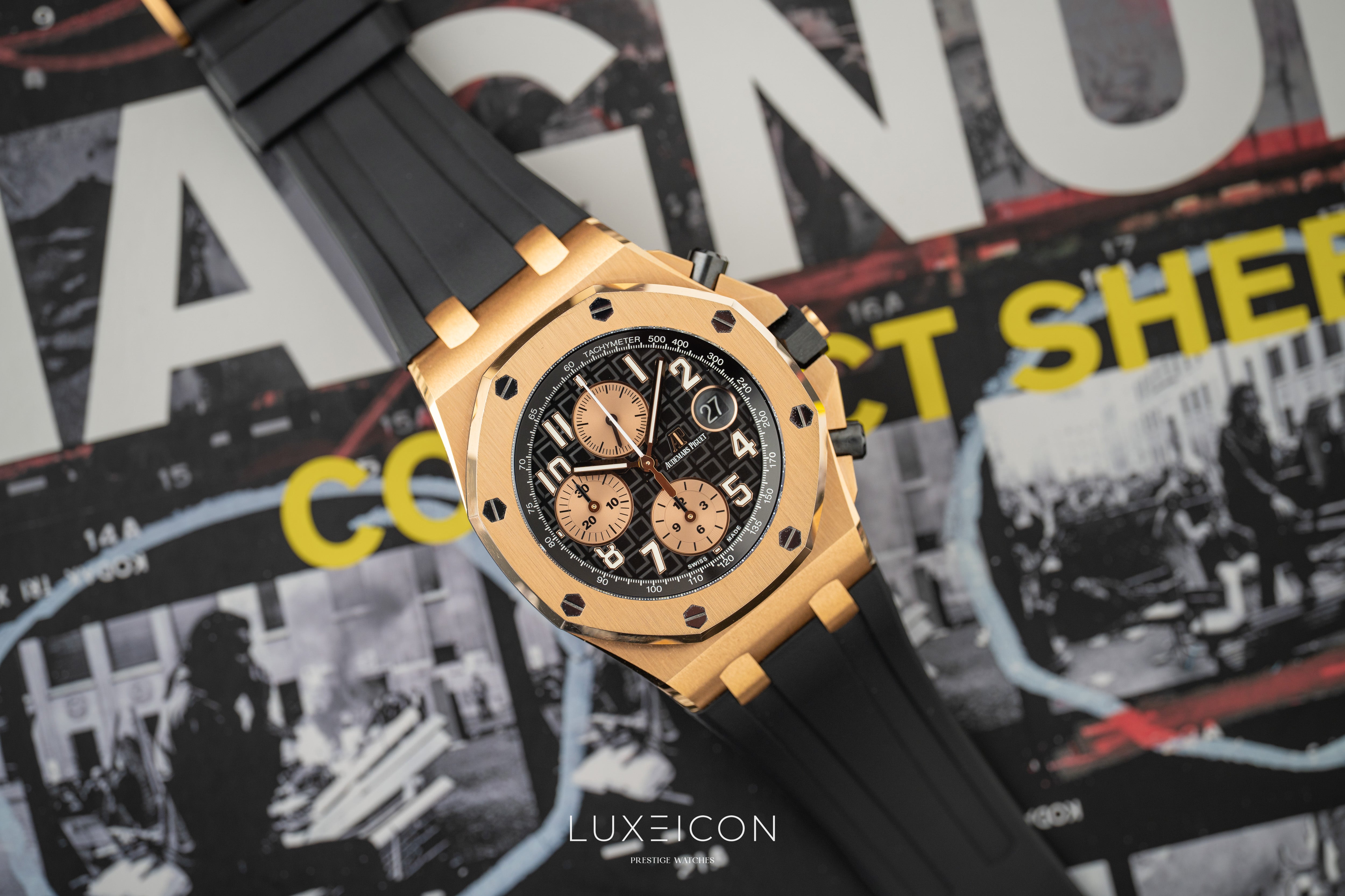 Audemars Piguet Royal Oak Offshore Chronograph 42mm Black Dial 26470OR "Half Brick”