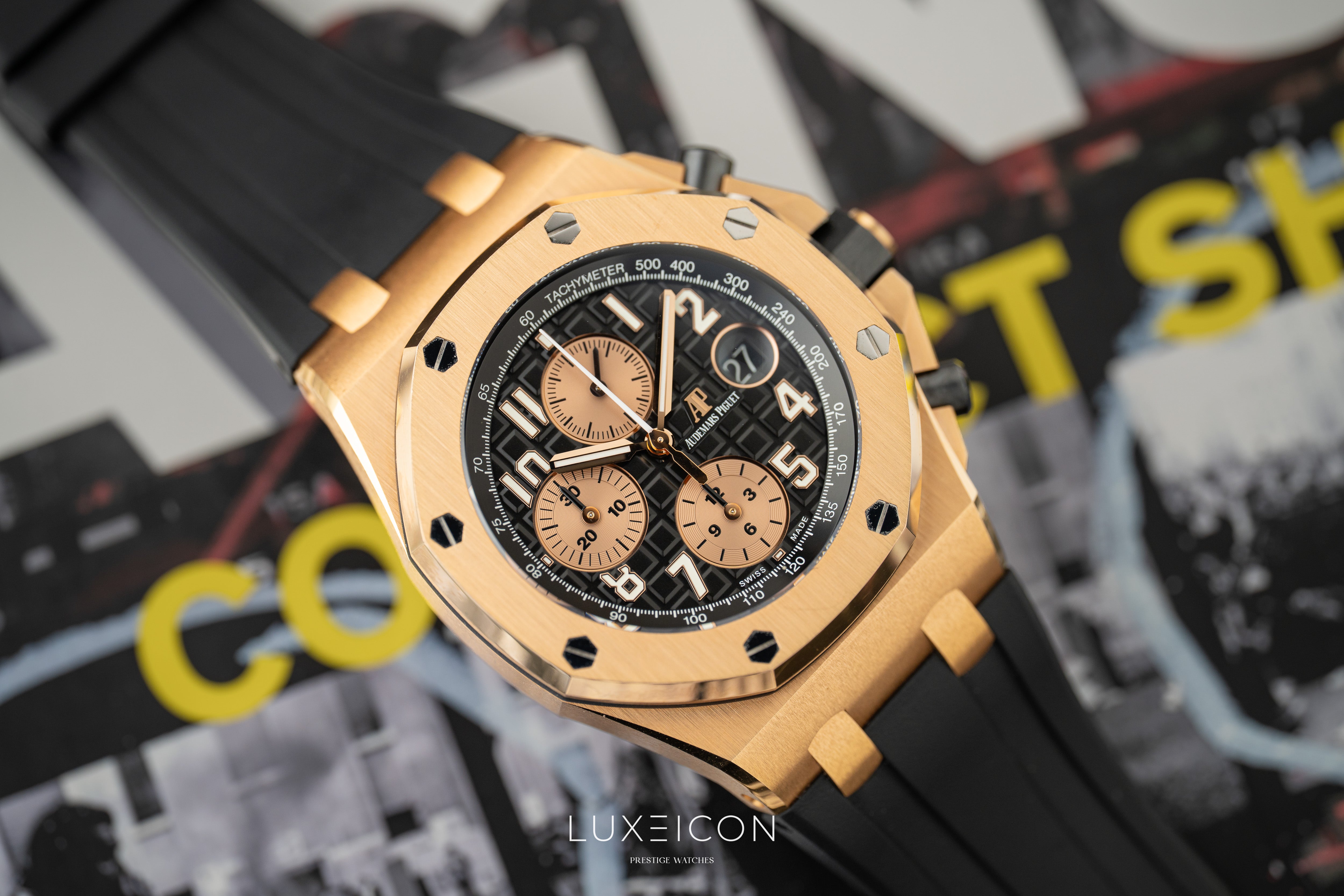 Audemars Piguet Royal Oak Offshore Chronograph 42mm Black Dial 26470OR "Half Brick”