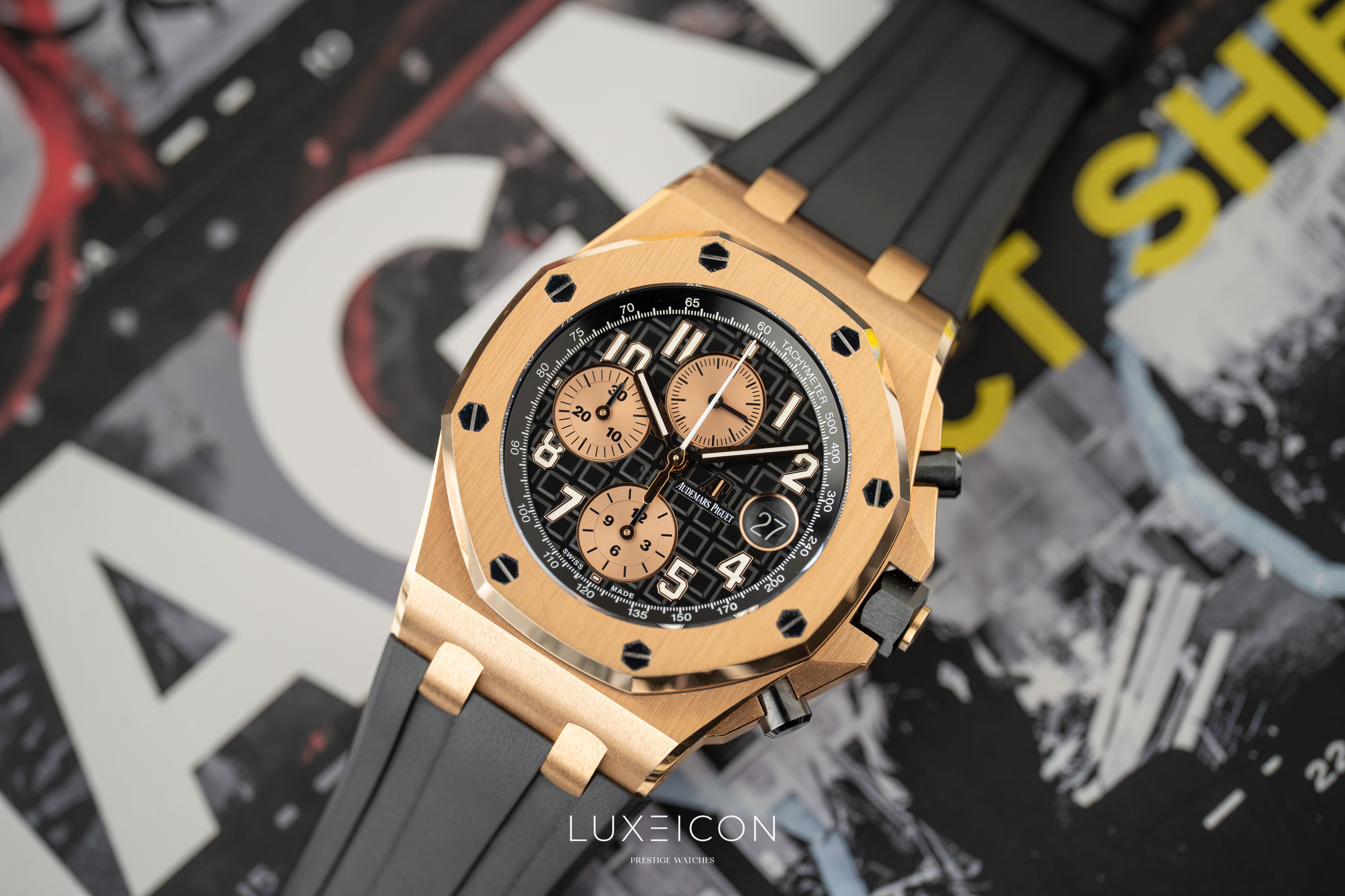 Audemars Piguet Royal Oak Offshore Chronograph 42mm Black Dial 26470OR "Half Brick”