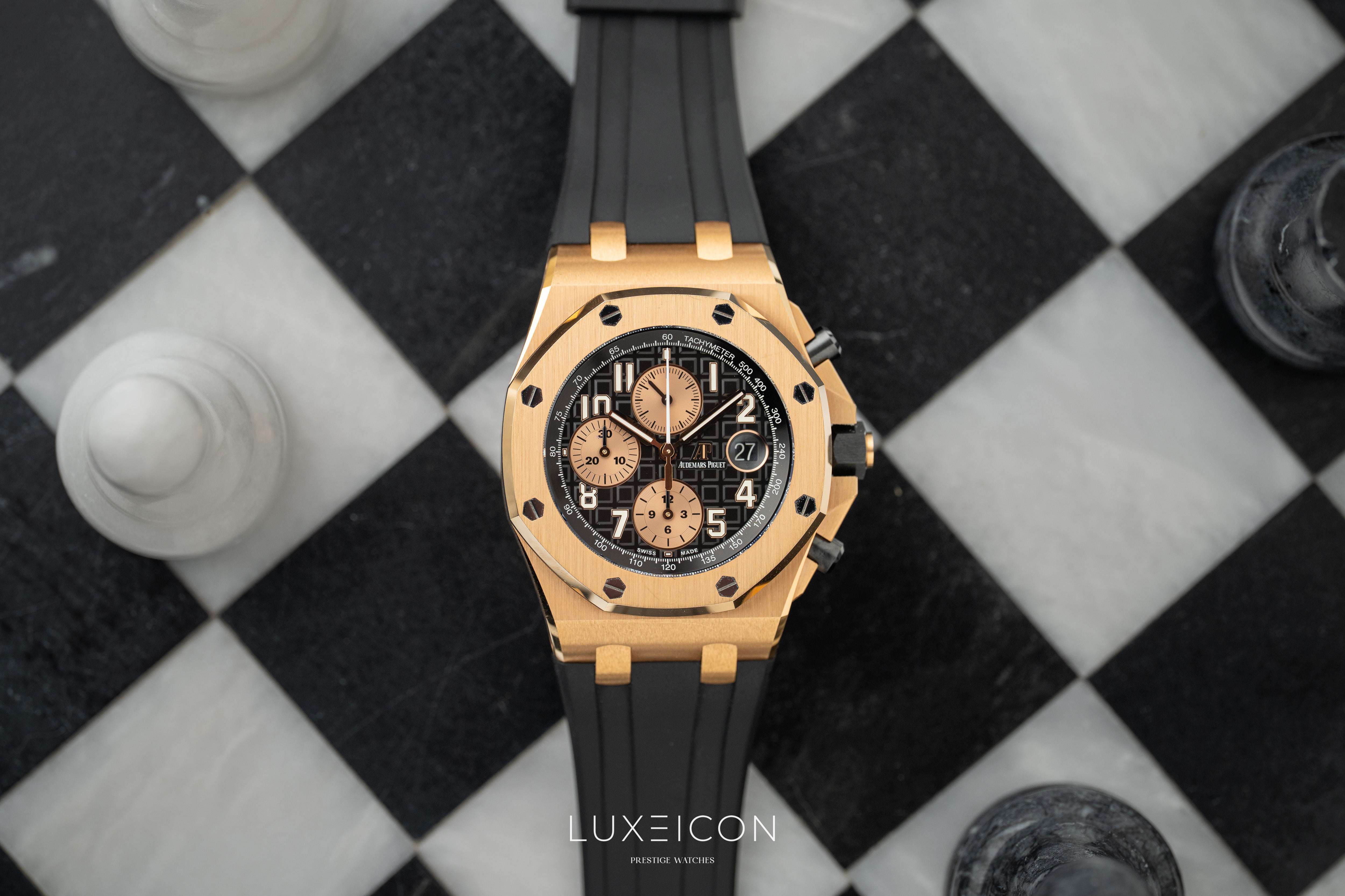 Audemars Piguet Royal Oak Offshore Chronograph 42mm Black Dial 26470OR "Half Brick”