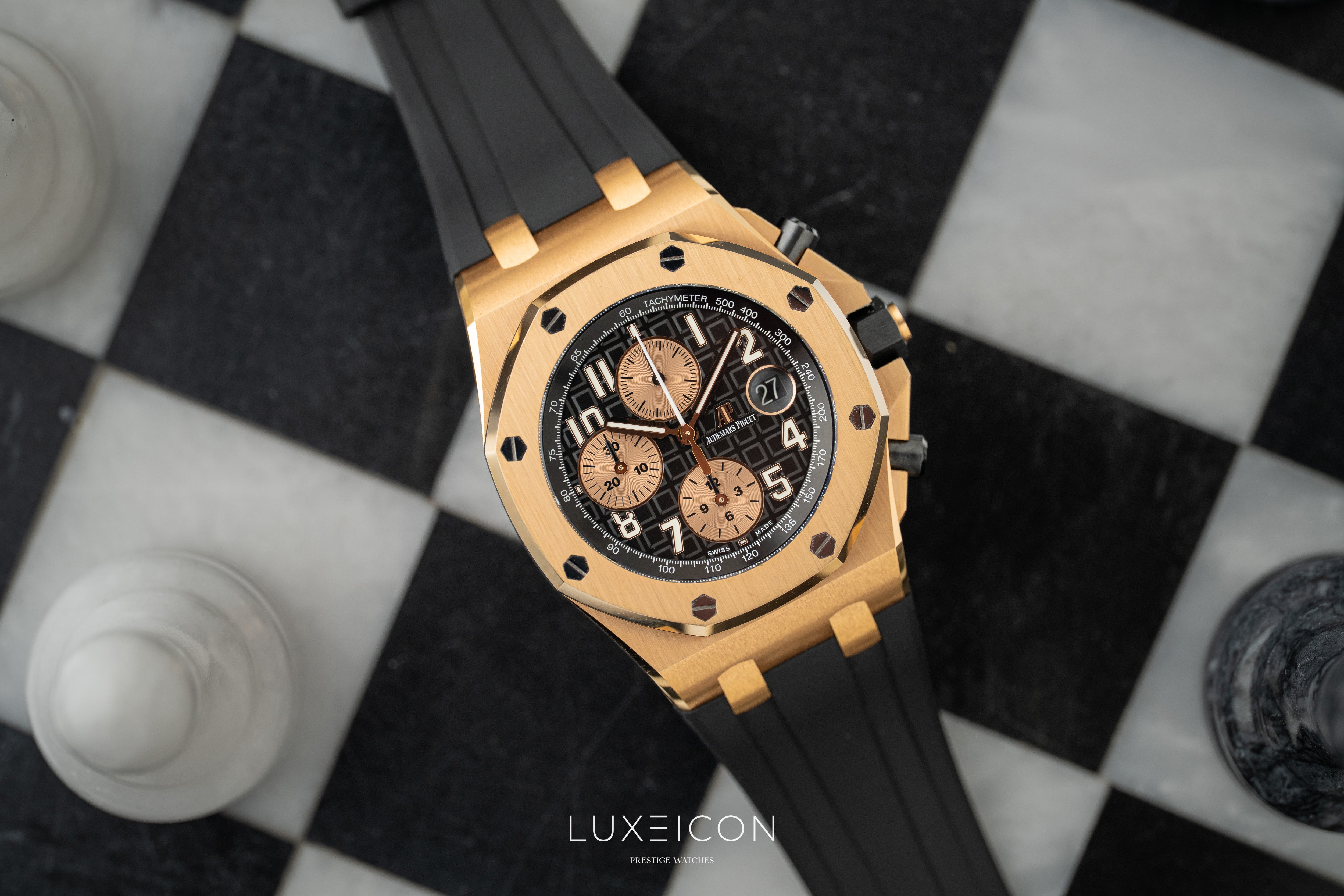Audemars Piguet Royal Oak Offshore Chronograph 42mm Black Dial 26470OR "Half Brick”