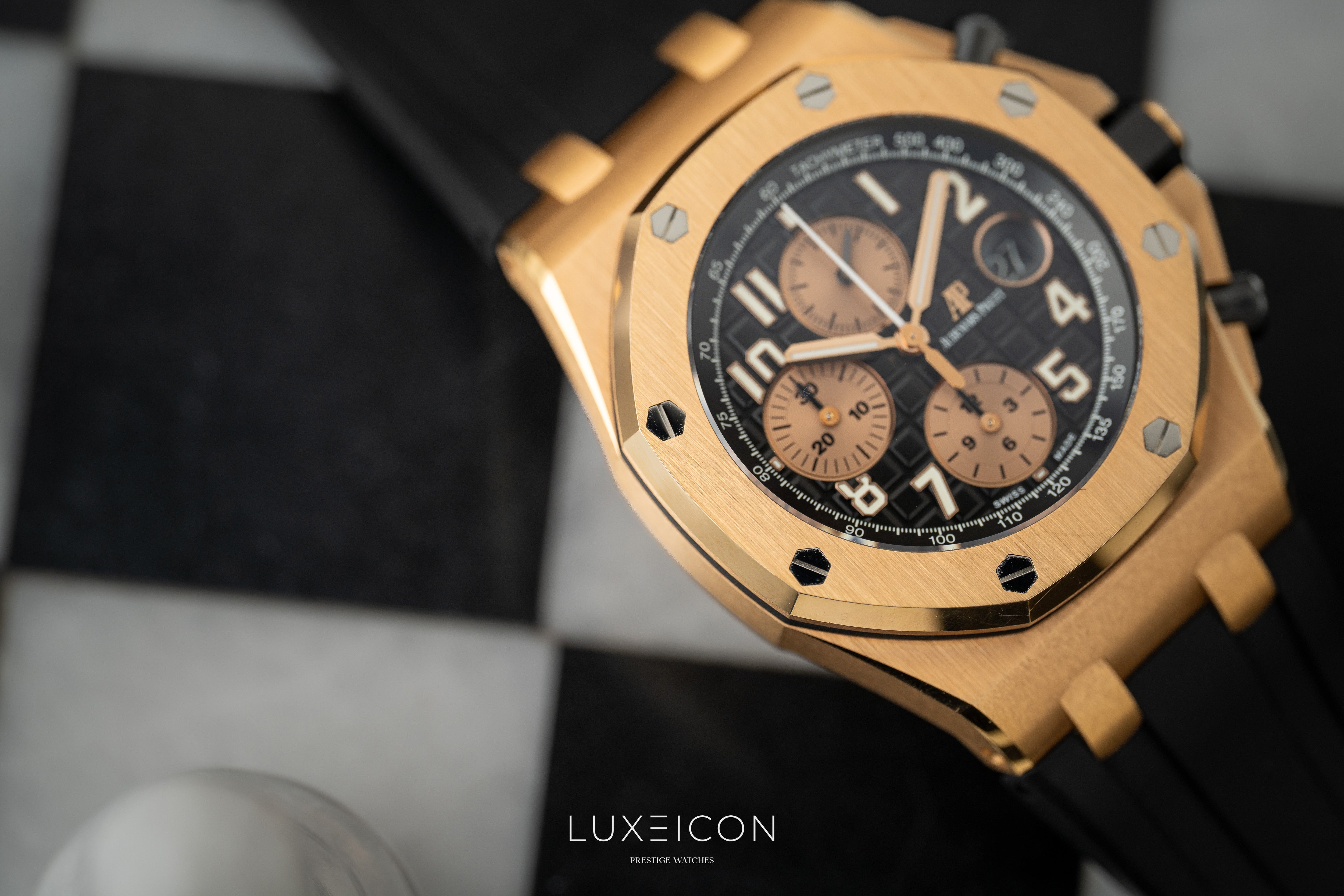 Audemars Piguet Royal Oak Offshore Chronograph 42mm Black Dial 26470OR "Half Brick”