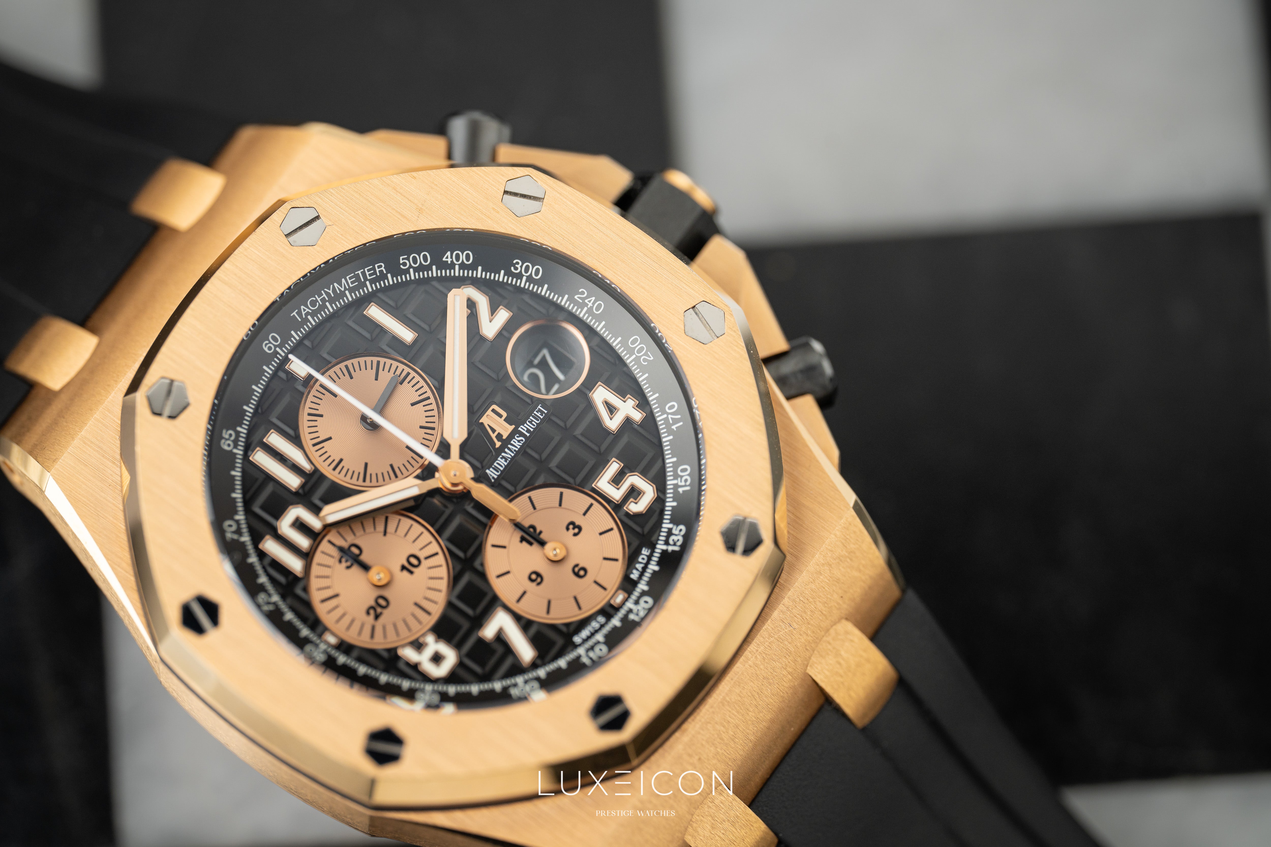 Audemars Piguet Royal Oak Offshore Chronograph 42mm Black Dial 26470OR "Half Brick”