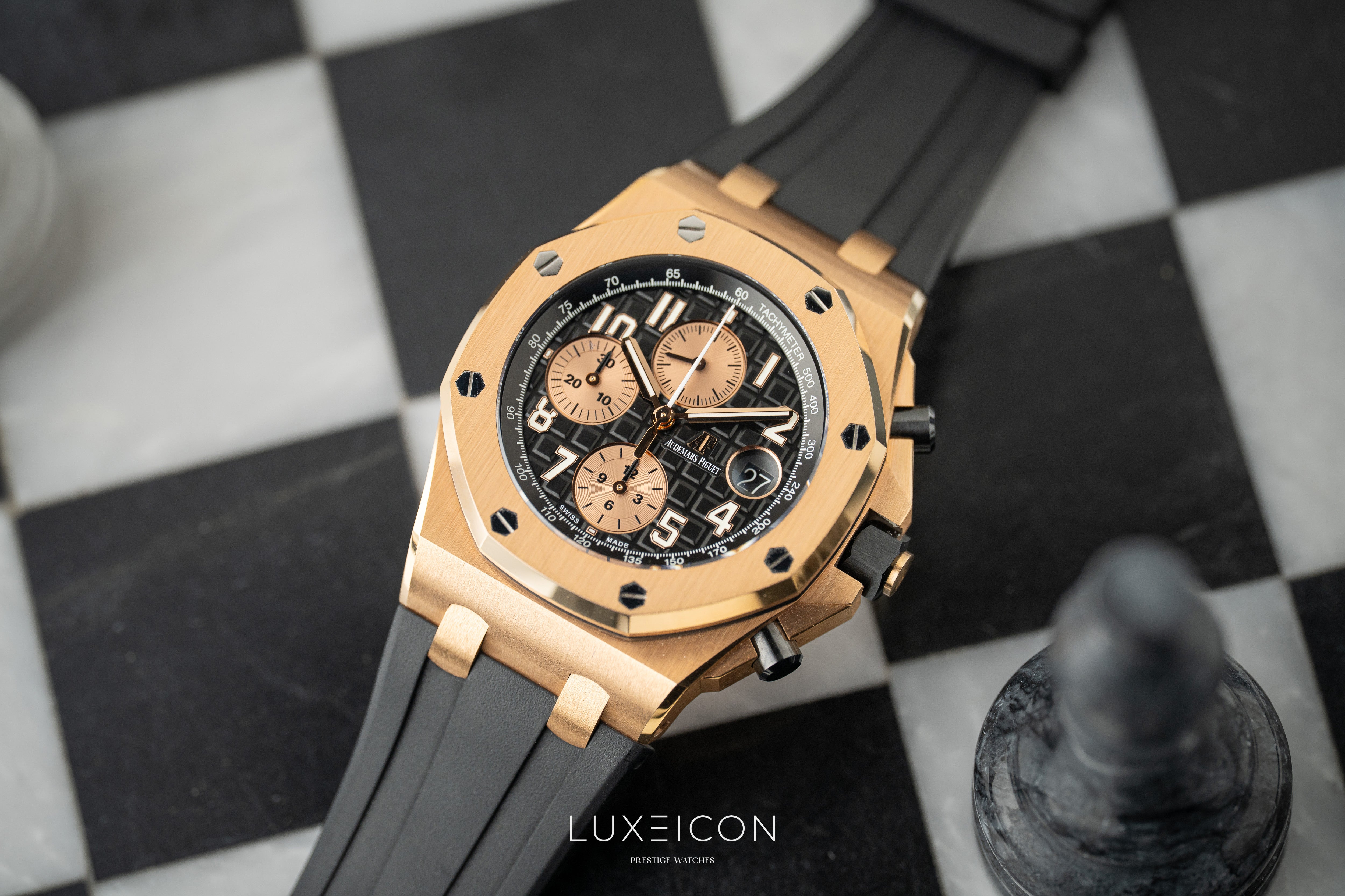 Audemars Piguet Royal Oak Offshore Chronograph 42mm Black Dial 26470OR "Half Brick”