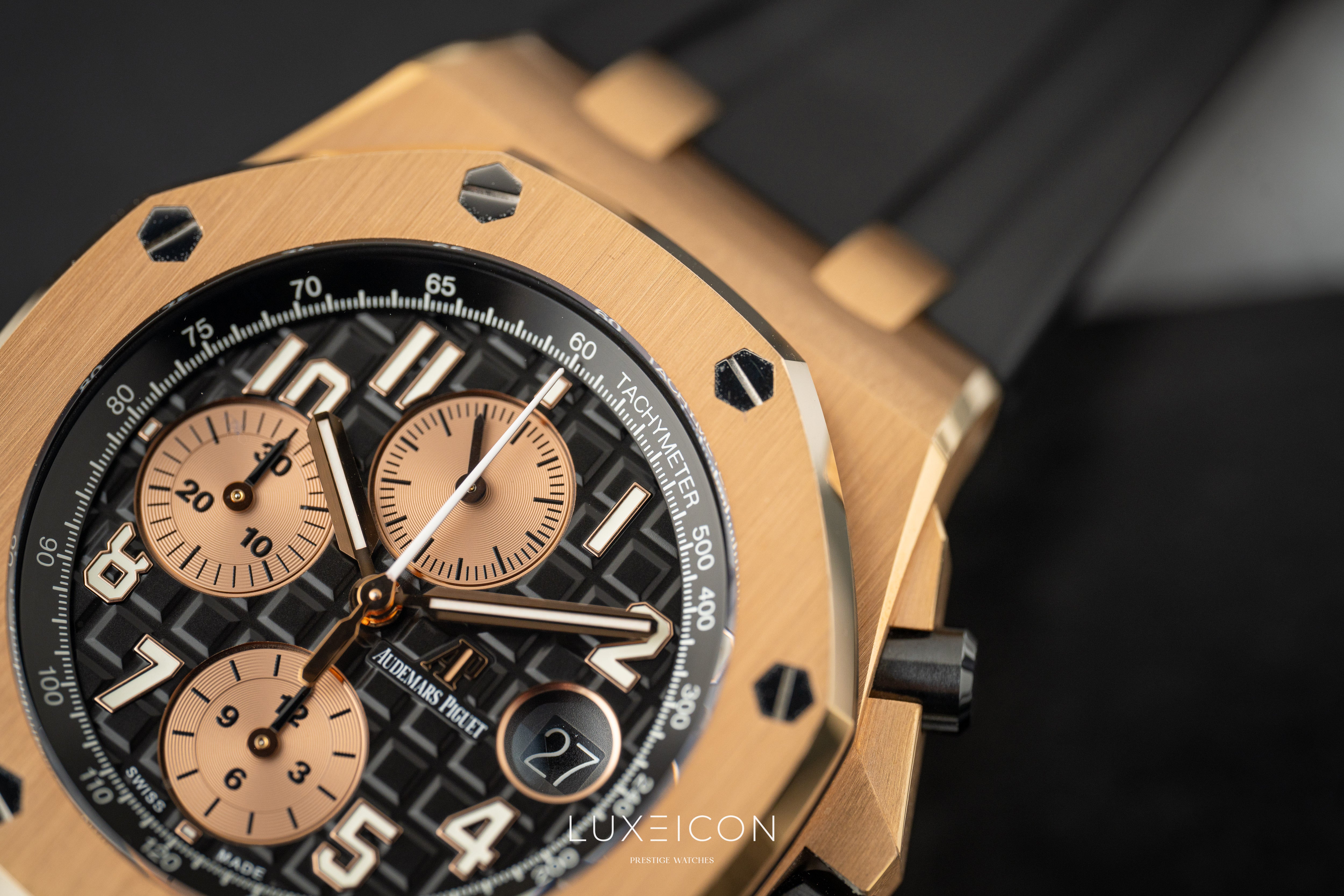 Audemars Piguet Royal Oak Offshore Chronograph 42mm Black Dial 26470OR "Half Brick”