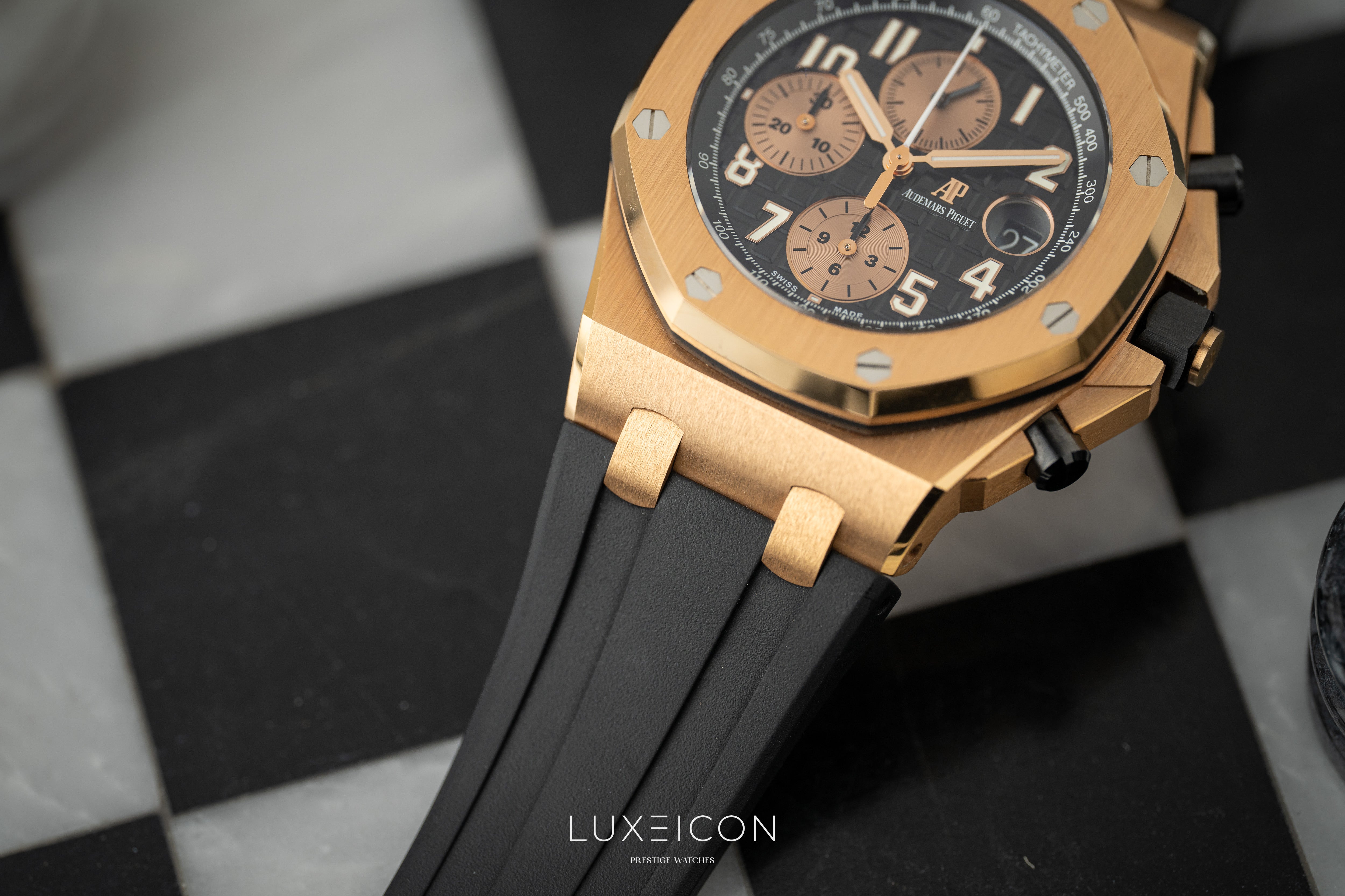 Audemars Piguet Royal Oak Offshore Chronograph 42mm Black Dial 26470OR "Half Brick”