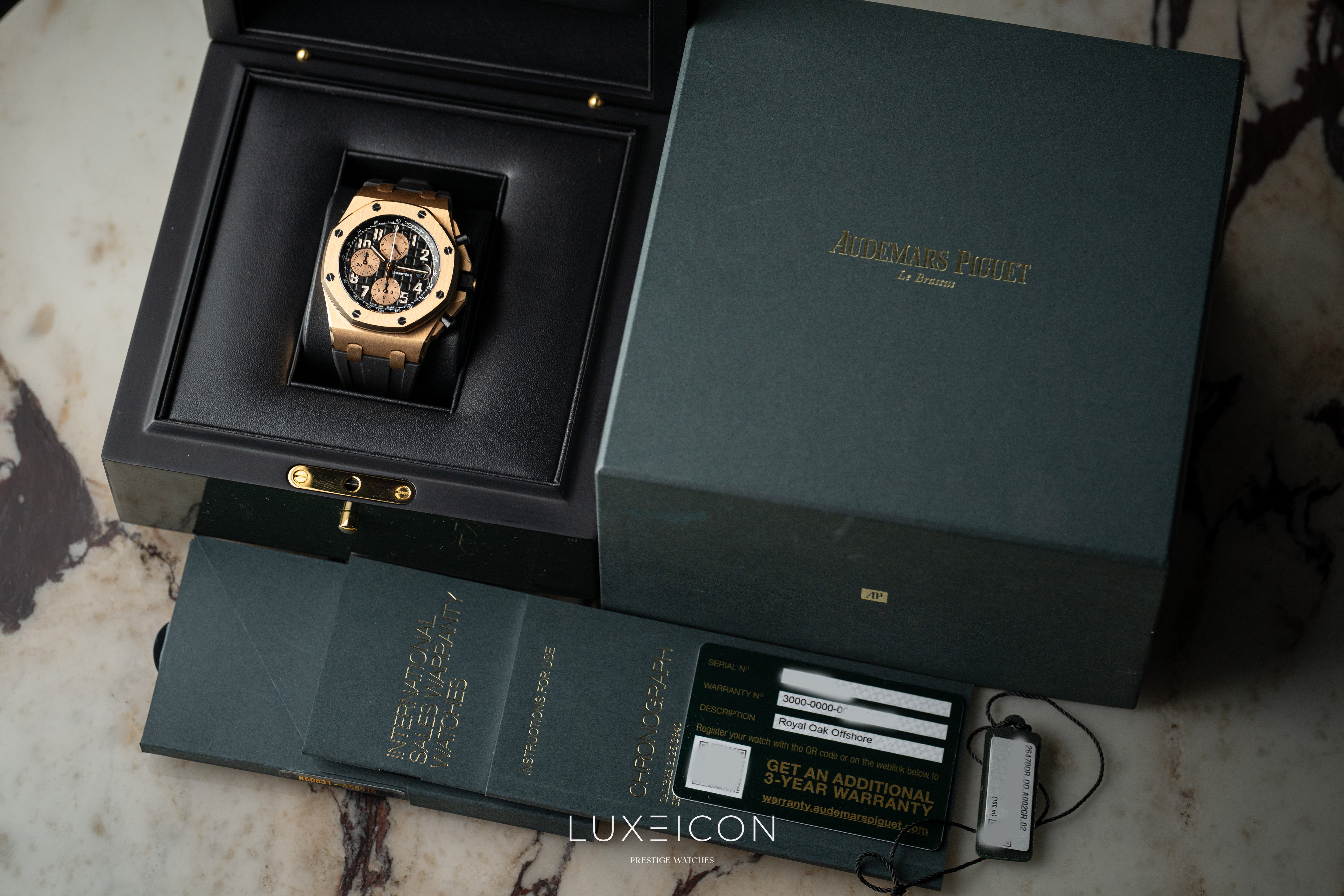 Audemars Piguet Royal Oak Offshore Chronograph 42mm Black Dial 26470OR "Half Brick”