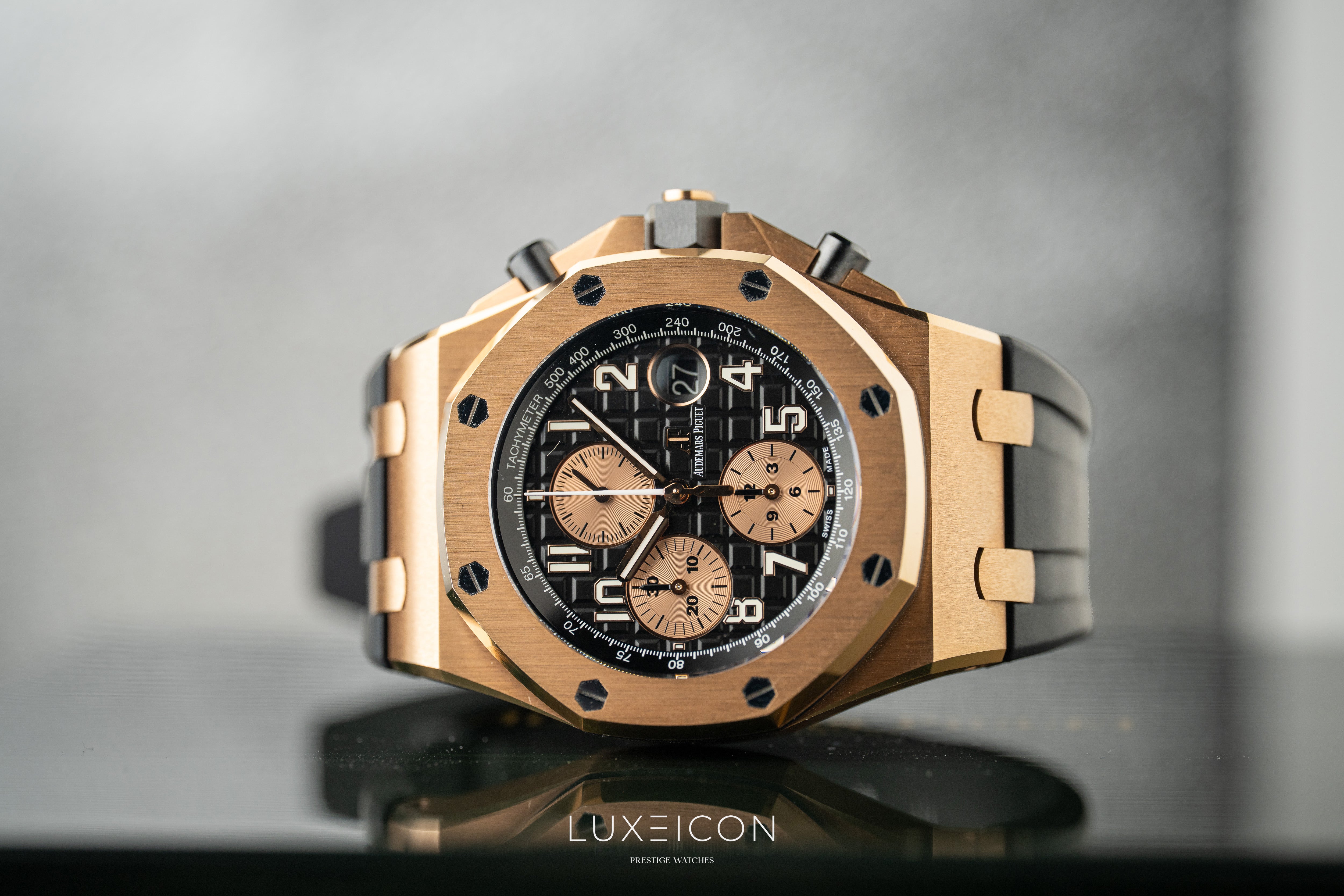 Audemars Piguet Royal Oak Offshore Chronograph 42mm Black Dial 26470OR "Half Brick”