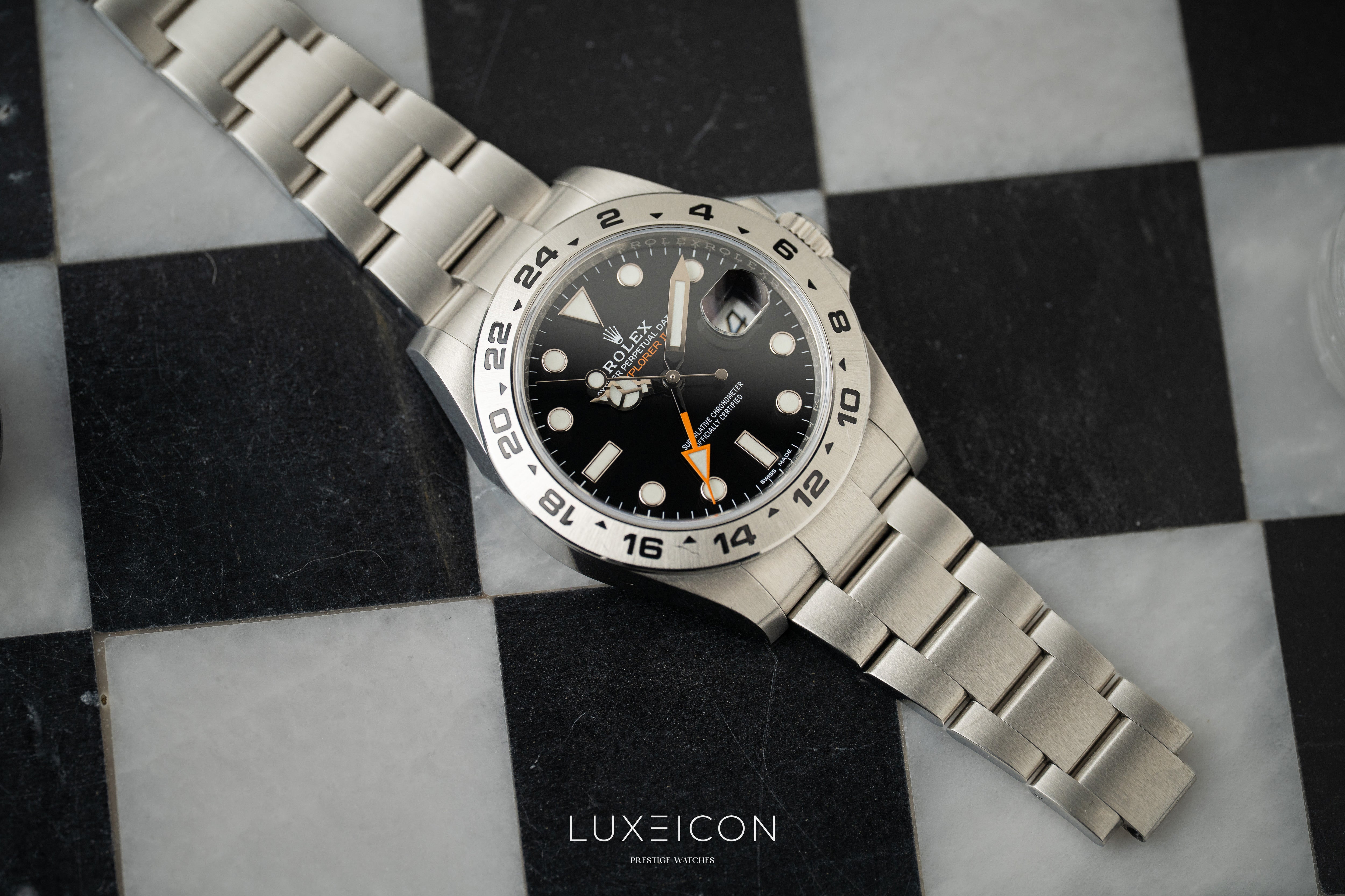 Rolex Explorer II 42mm Stainless Steel White Dial &amp; Steel Bezel 216570
