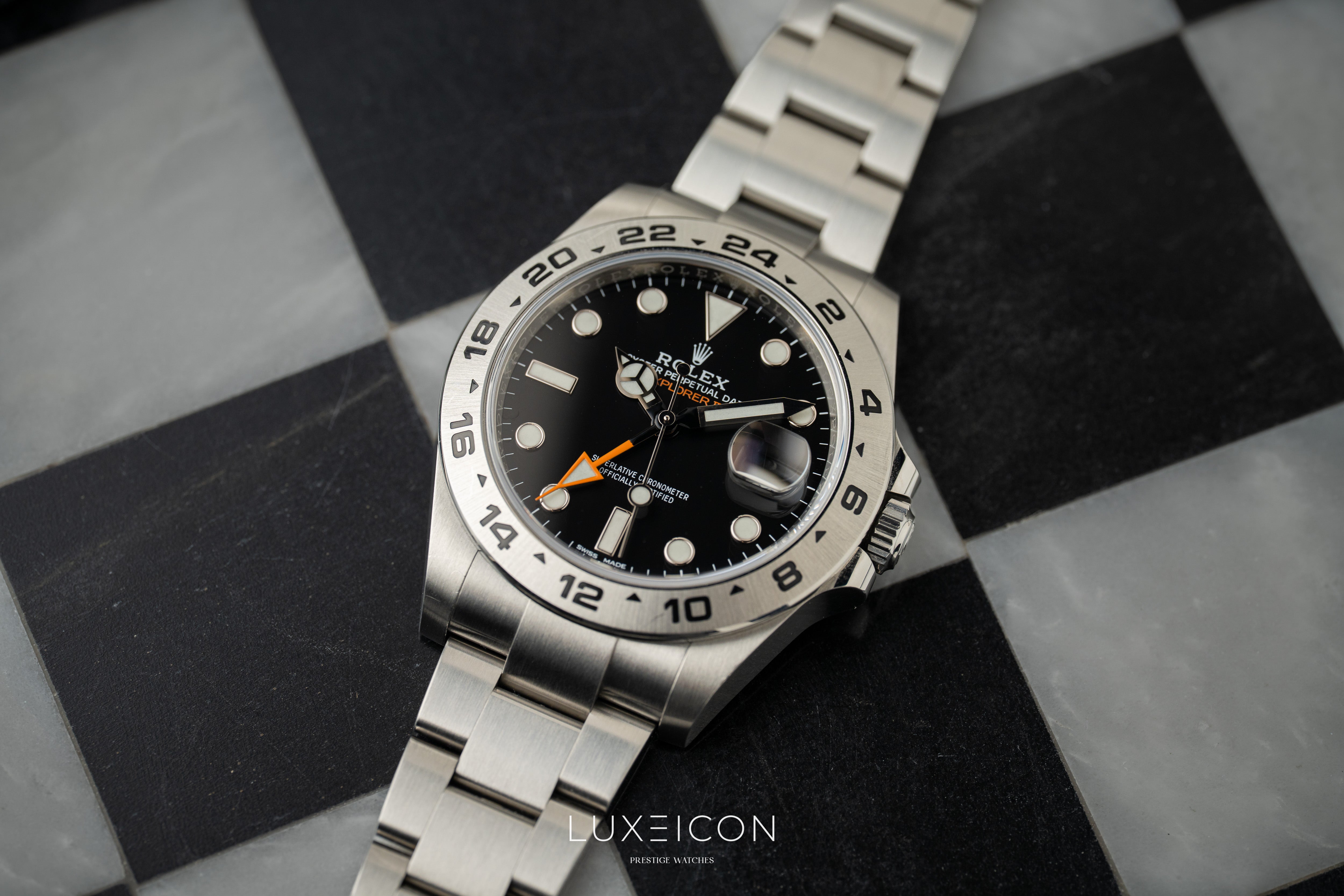 Rolex Explorer II 42mm Stainless Steel White Dial &amp; Steel Bezel 216570