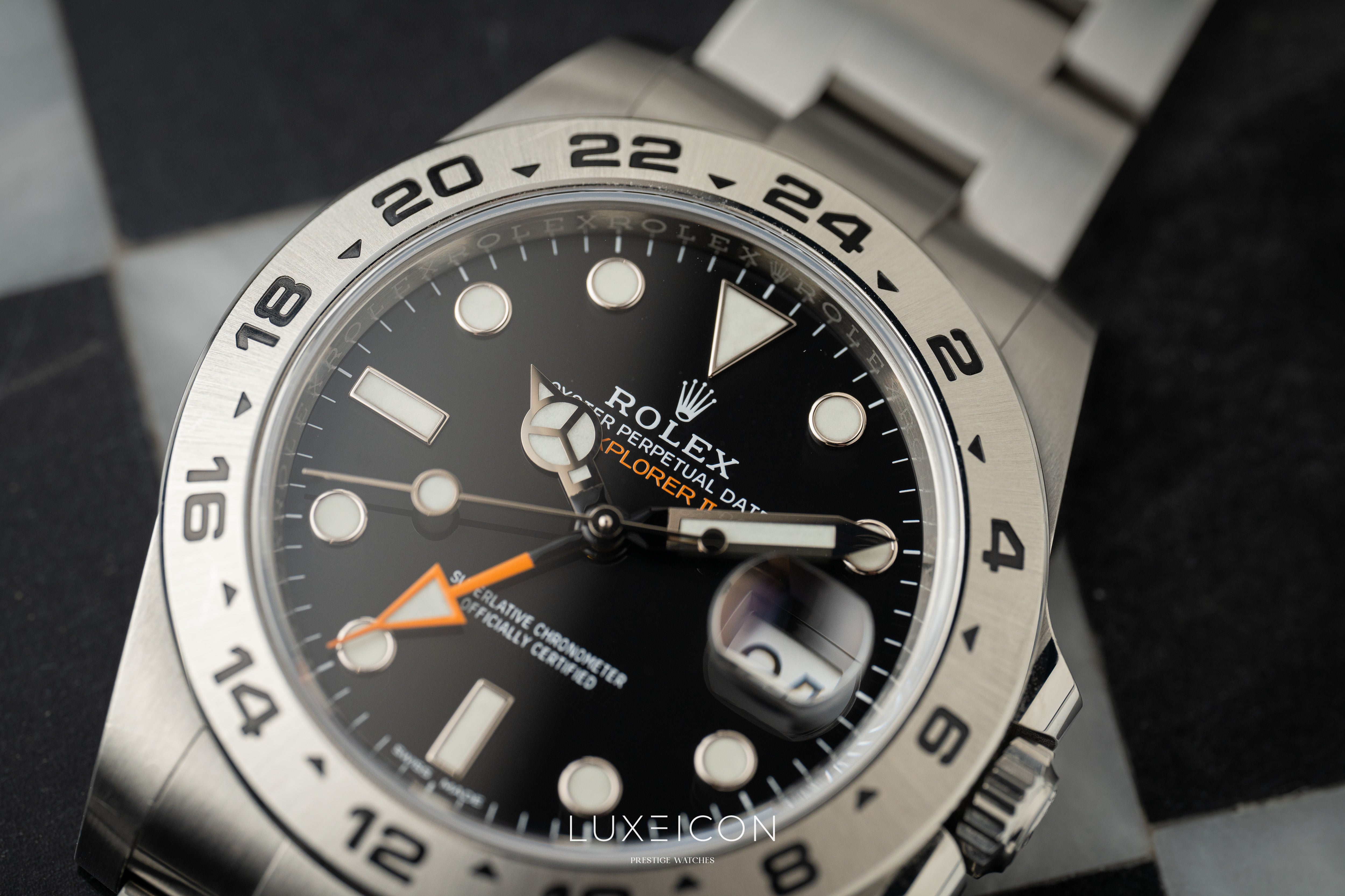 Rolex Explorer II 42mm Stainless Steel White Dial &amp; Steel Bezel 216570