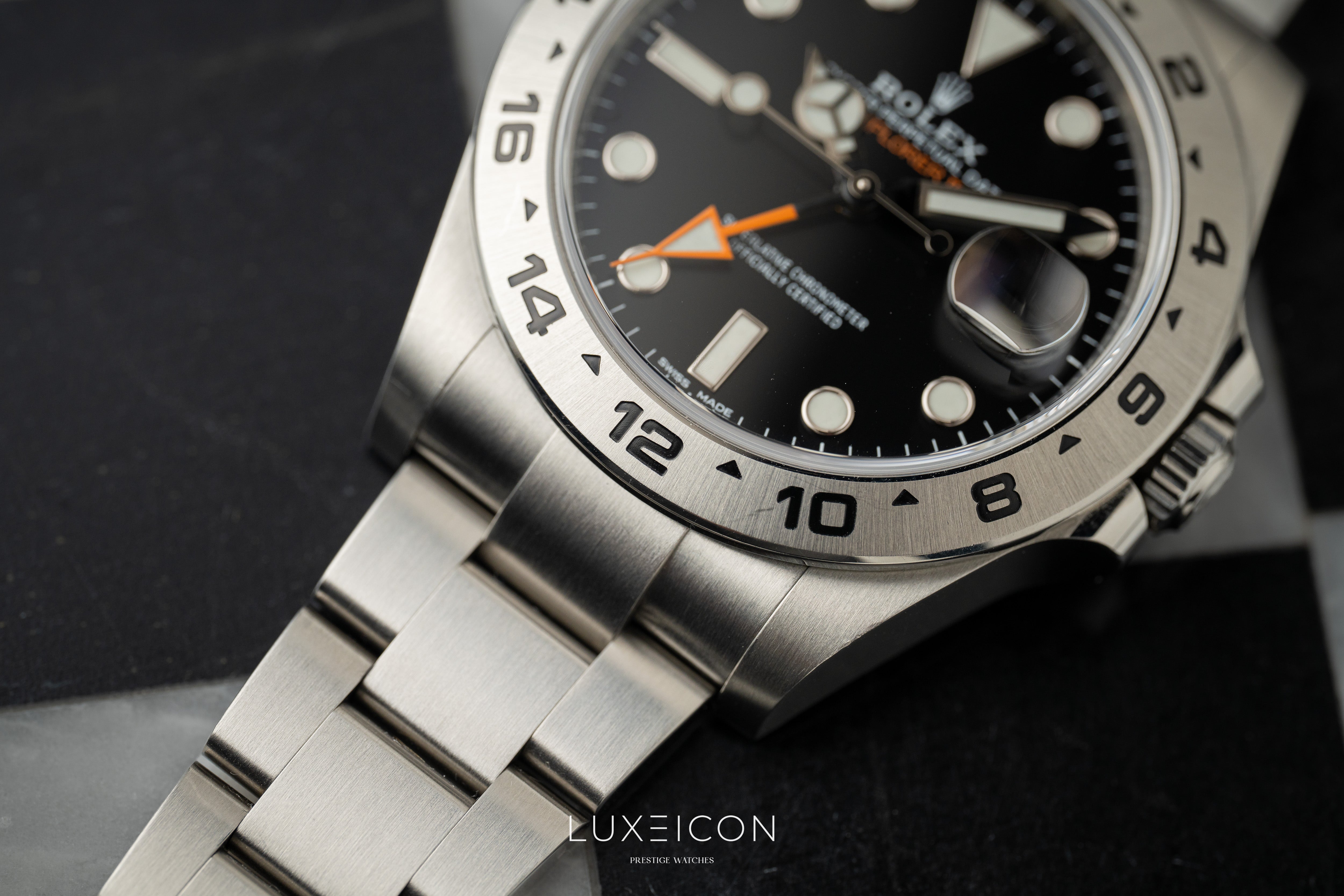Rolex Explorer II 42mm Stainless Steel White Dial &amp; Steel Bezel 216570
