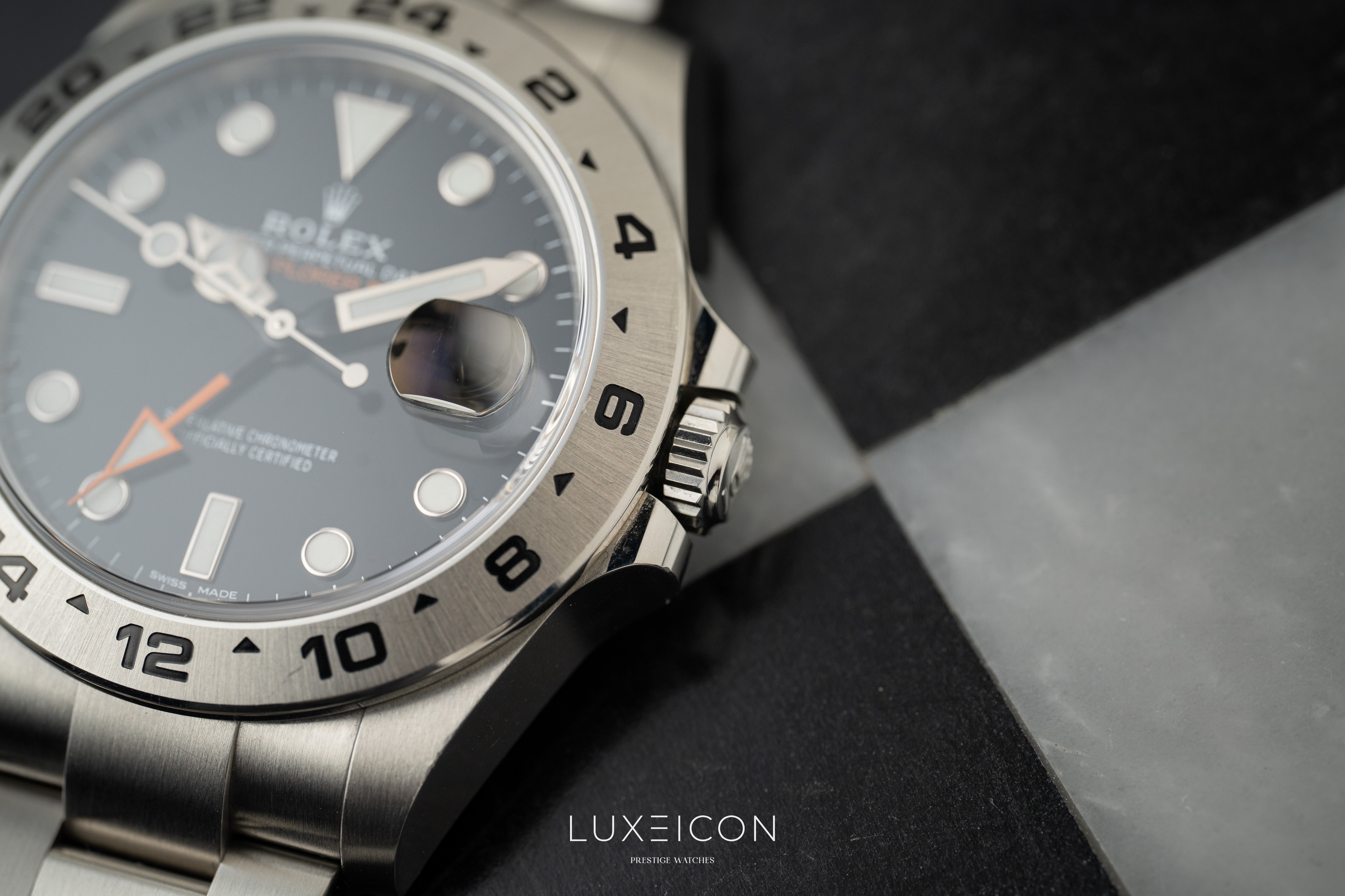 Rolex Explorer II 42mm Stainless Steel White Dial &amp; Steel Bezel 216570