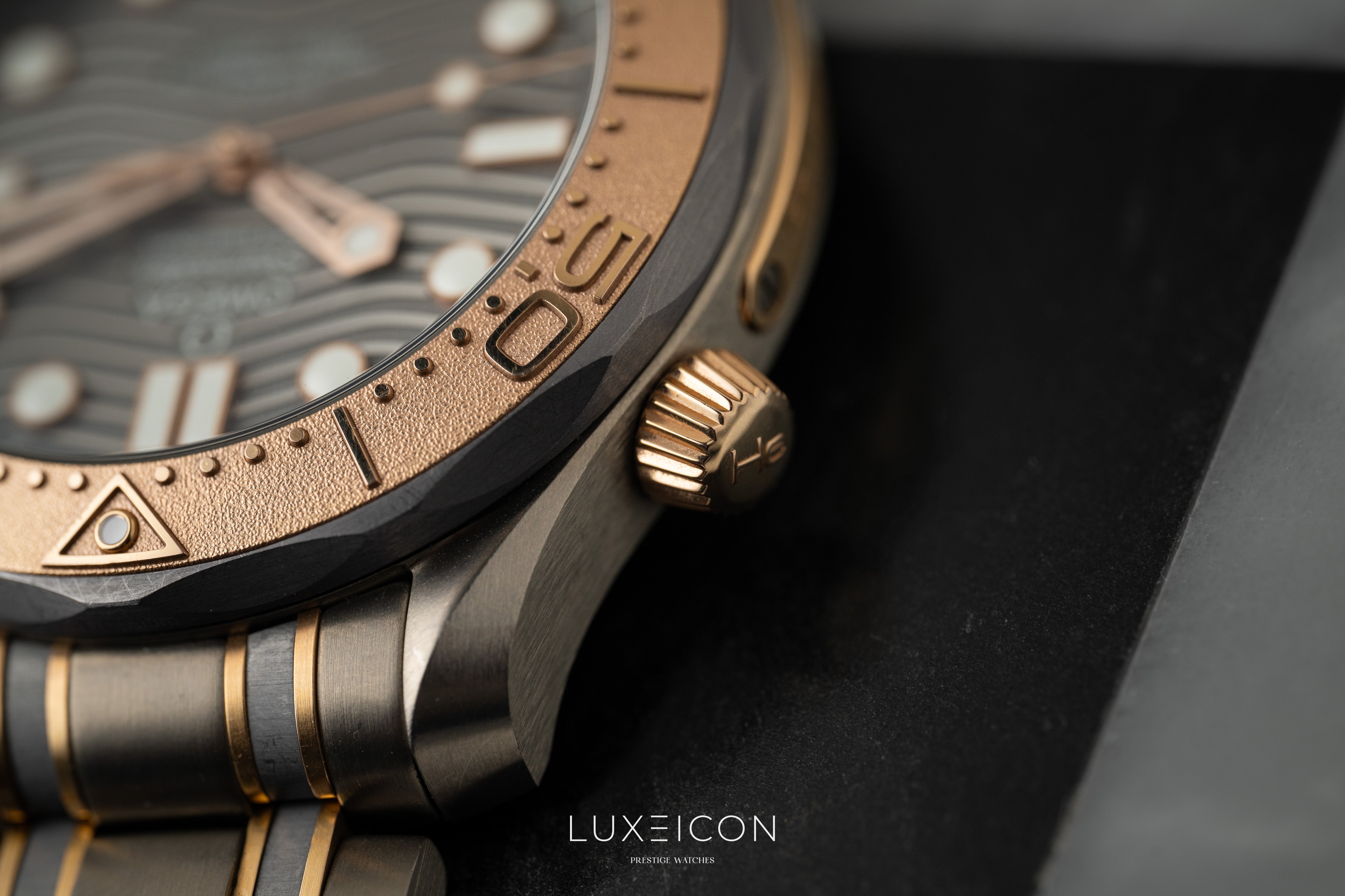 Omega Seamaster Diver 300 M Titanium &amp; Sedna Gold Limited Edition 25th Anniversary