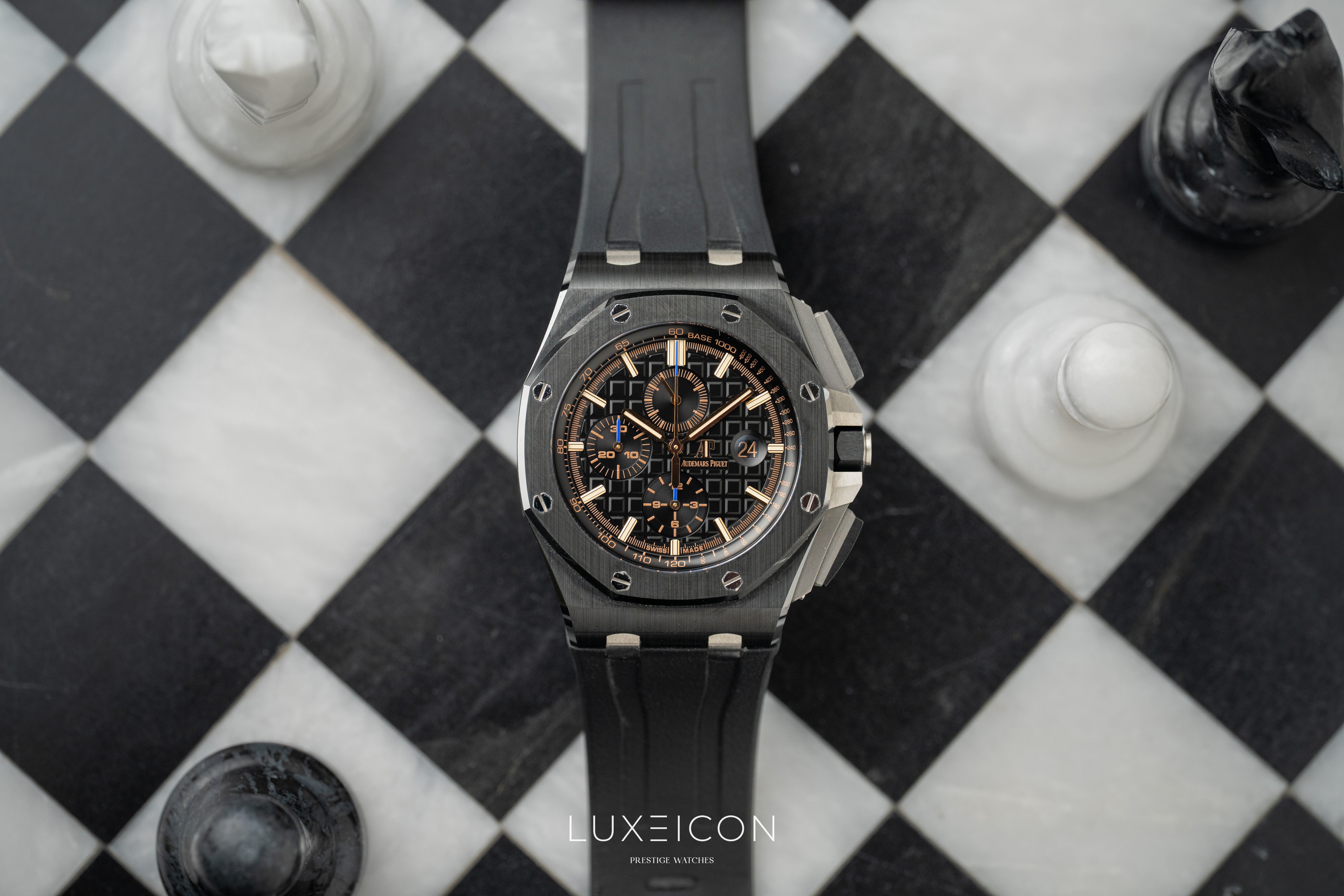 Audemars Piguet Royal Oak Offshore Chronograph Black Dial Ceramic Rubber 26405CE