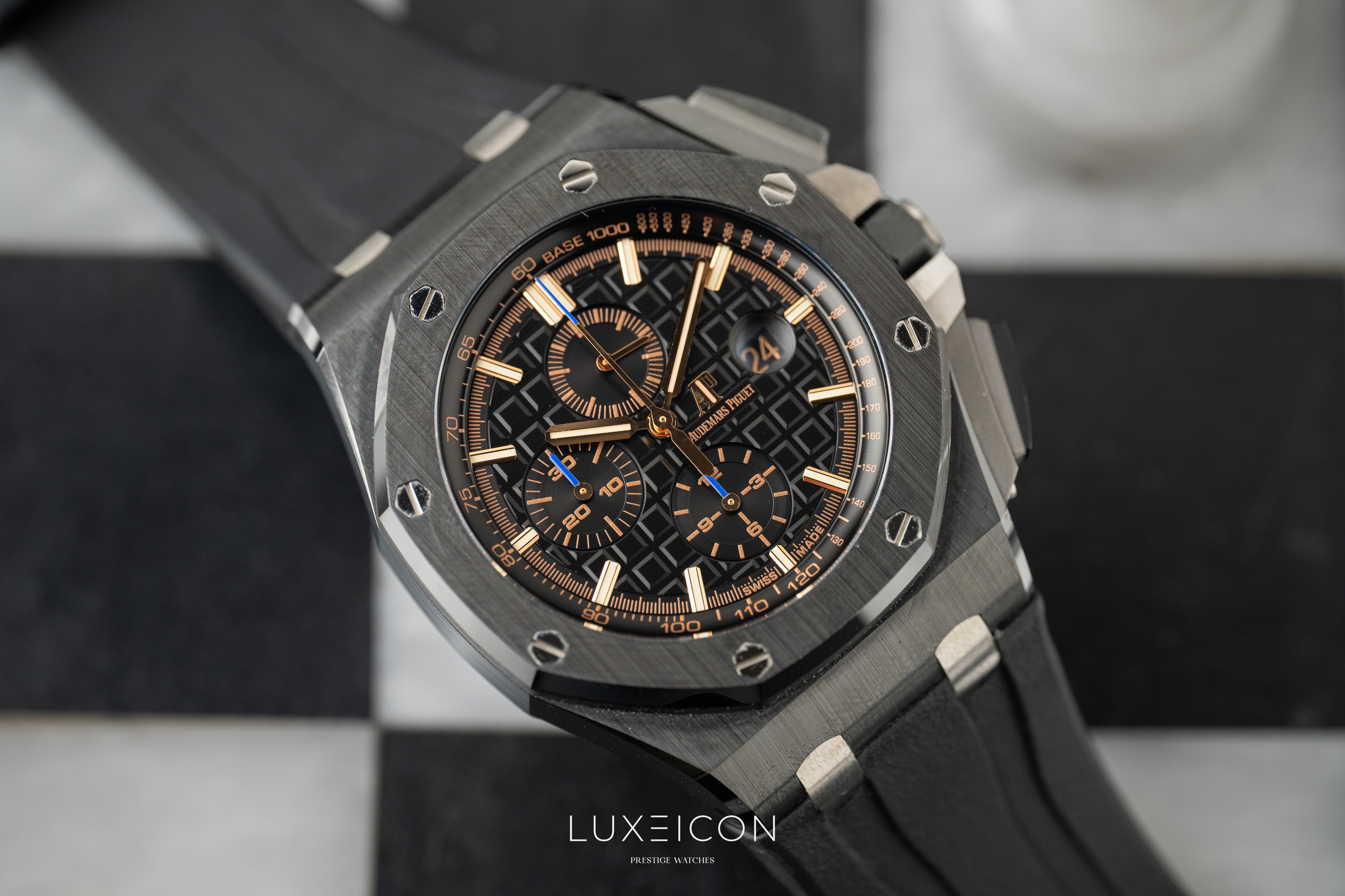 Audemars Piguet Royal Oak Offshore Chronograph Black Dial Ceramic Rubber 26405CE