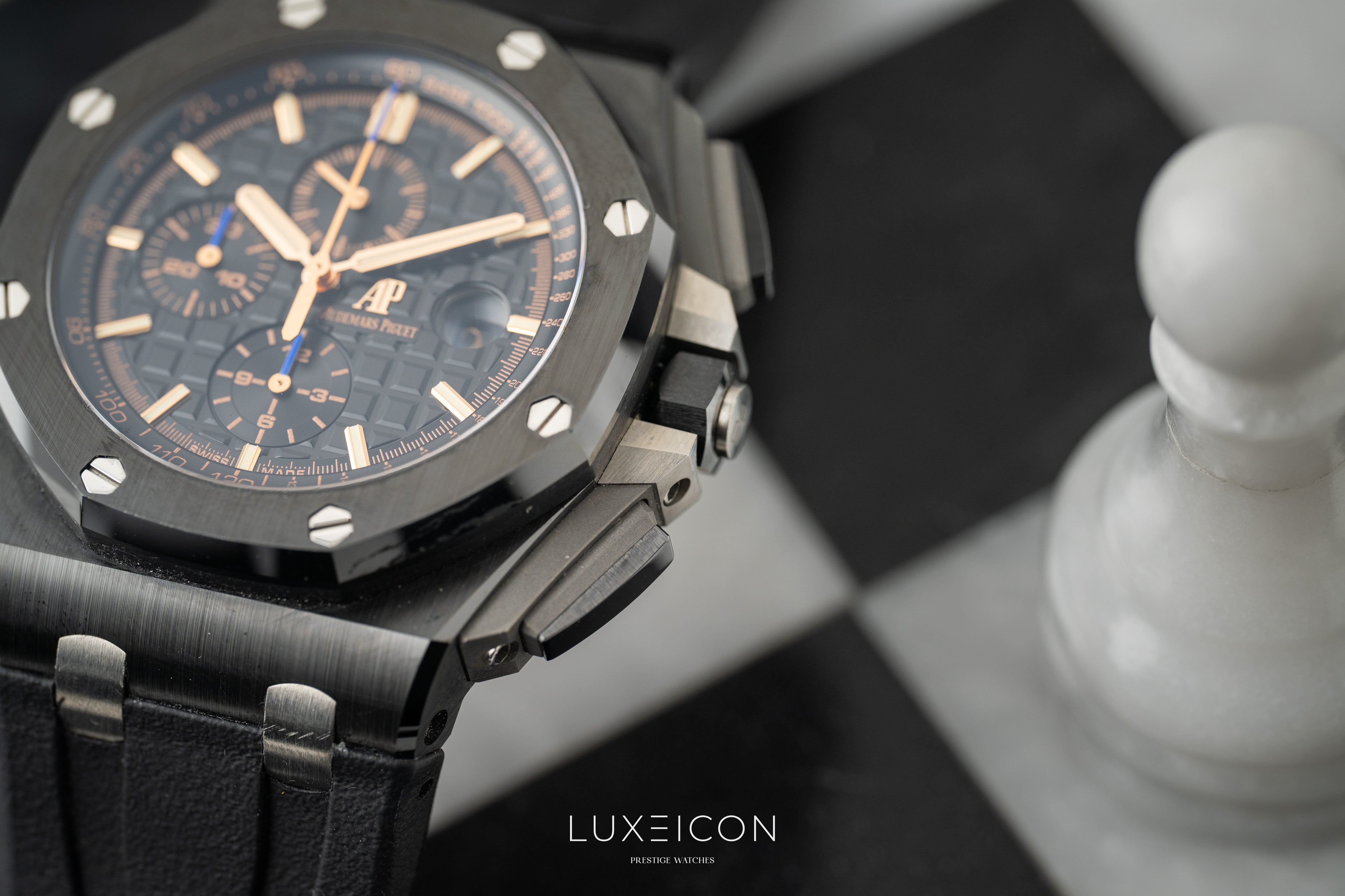 Audemars Piguet Royal Oak Offshore Chronograph Black Dial Ceramic Rubber 26405CE