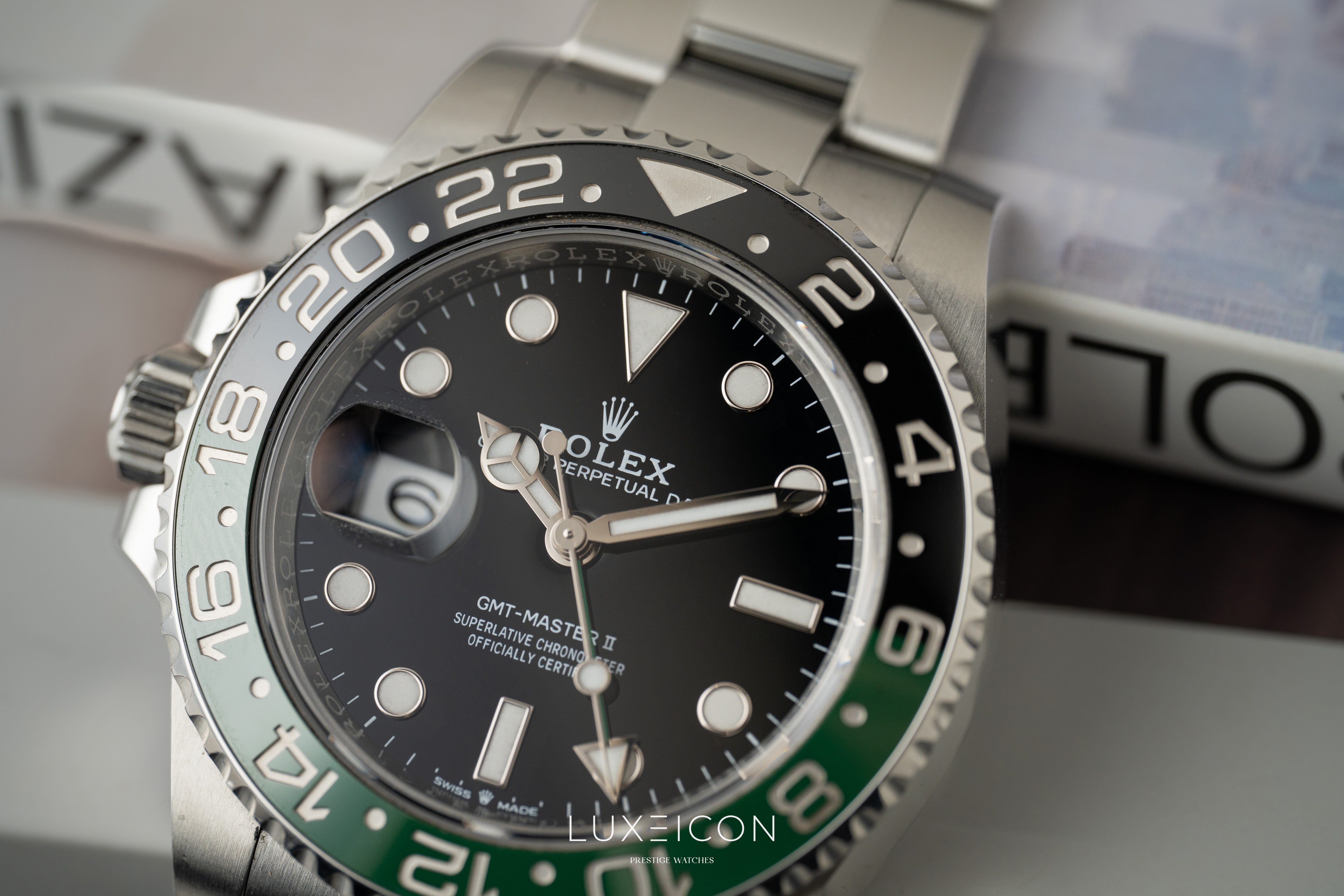 Rolex GMT-Master II Steel Sprite Lefty Oyster 126720VTNR 2023