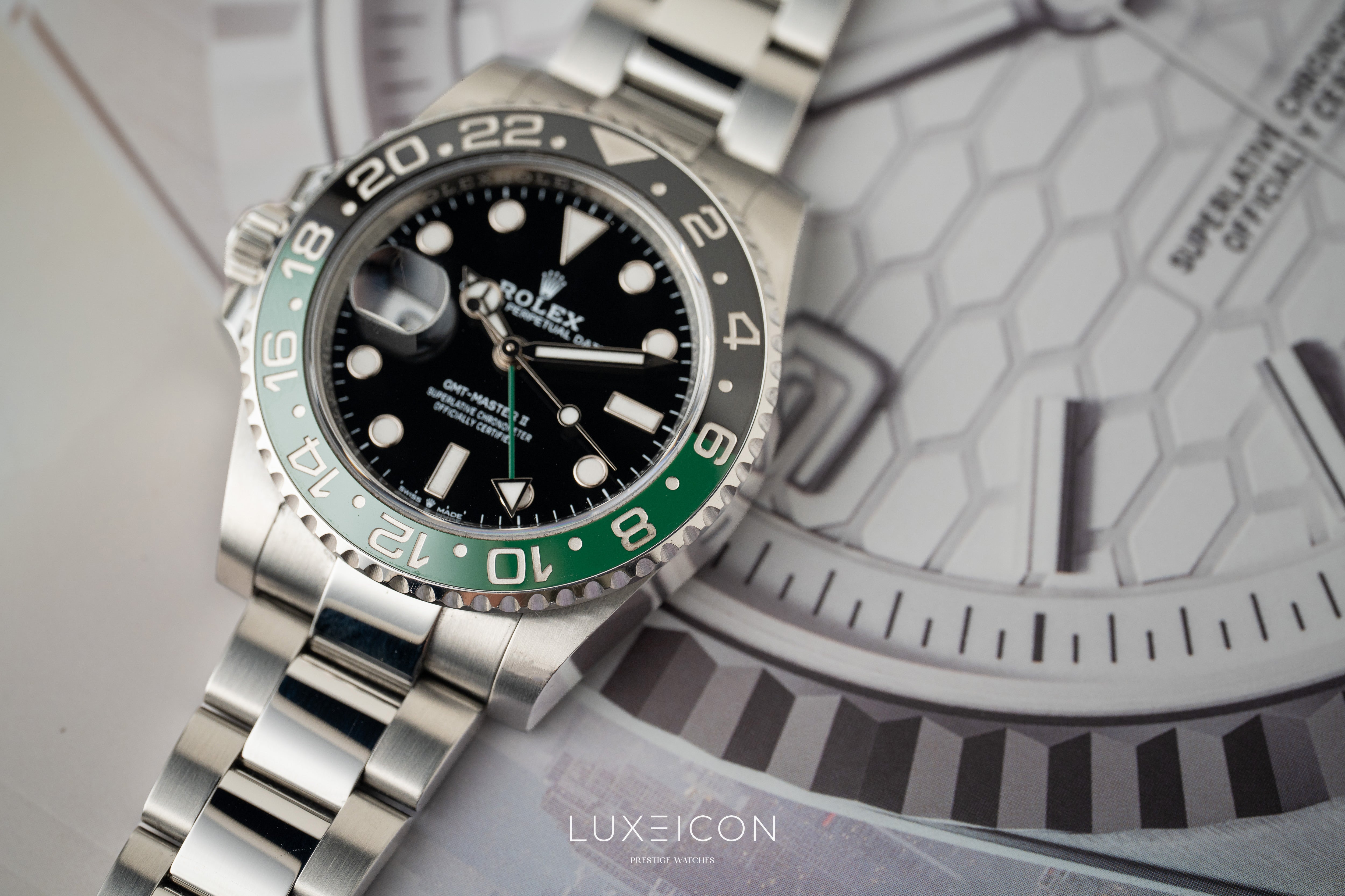 Rolex GMT-Master II Steel Sprite Lefty Oyster 126720VTNR 2023