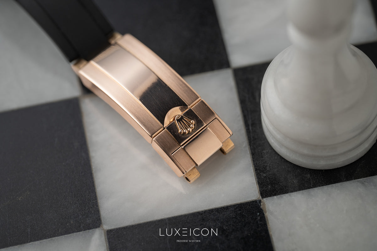 Rolex Yacht-Master 126655 40mm Rose Gold Black Dial Oysterflex 2020